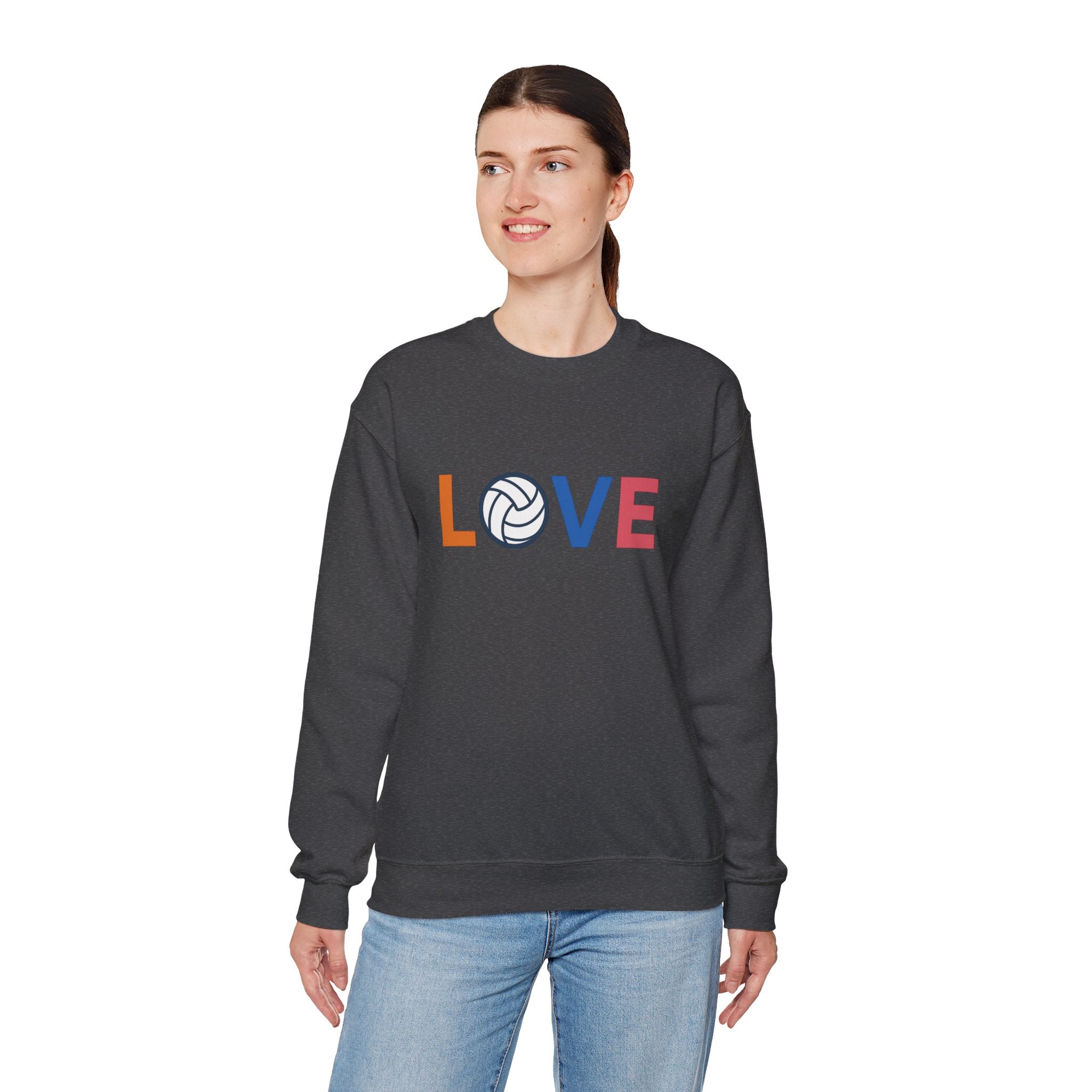 Volleyball Love Sweatshirt - Cozy Unisex Crewneck