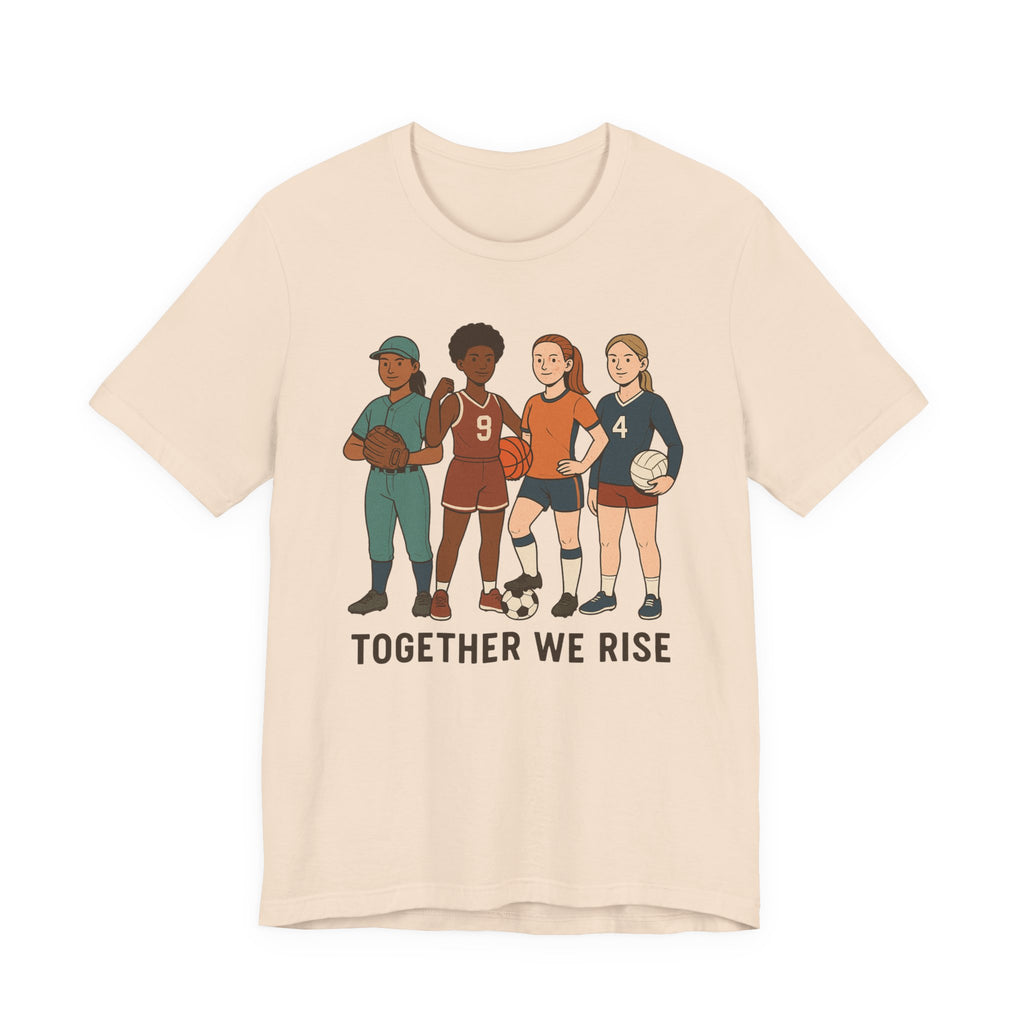 Empowering Together We Rise Tee | Unisex Jersey Short Sleeve T-Shirt