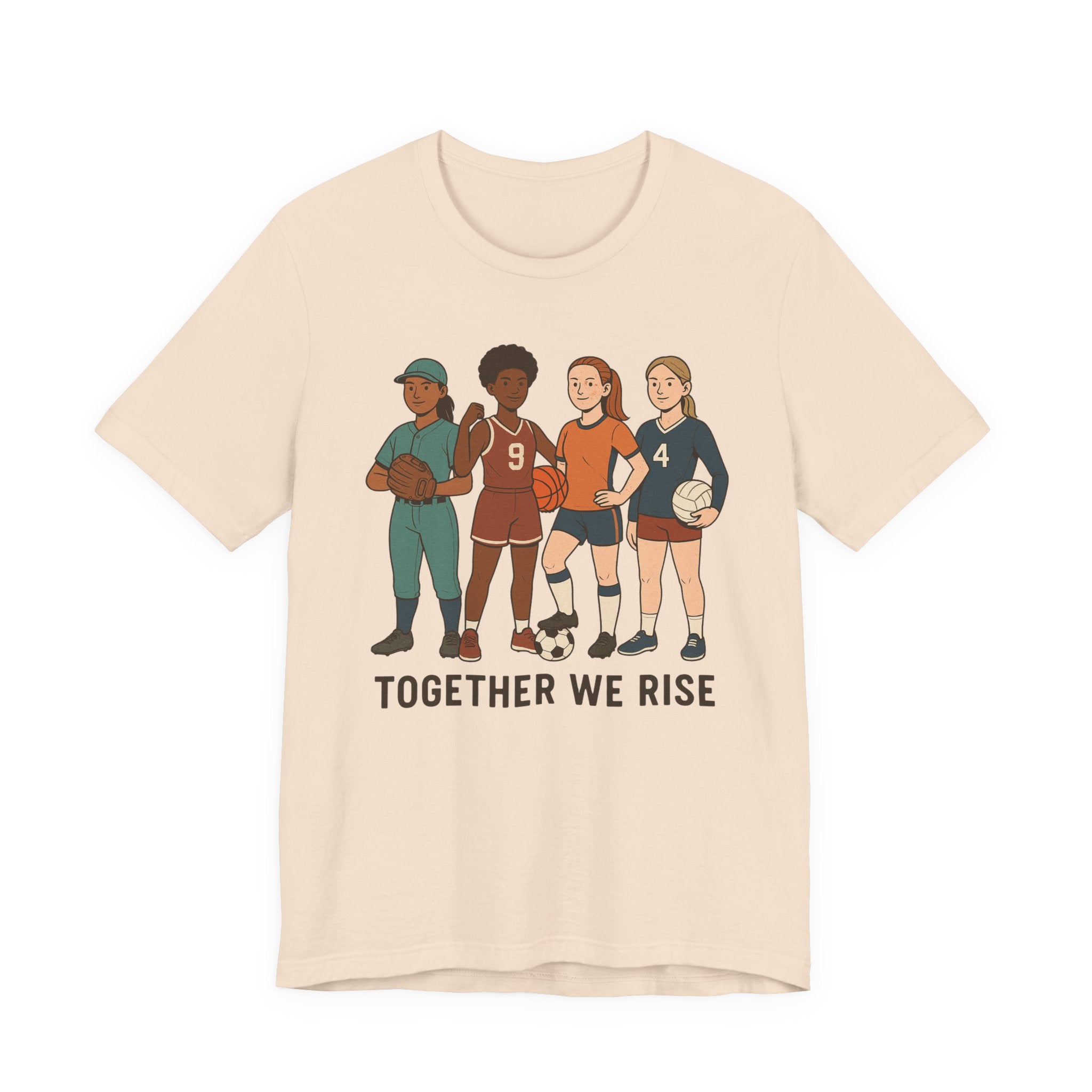 Empowering Together We Rise Tee | Unisex Jersey Short Sleeve T-Shirt