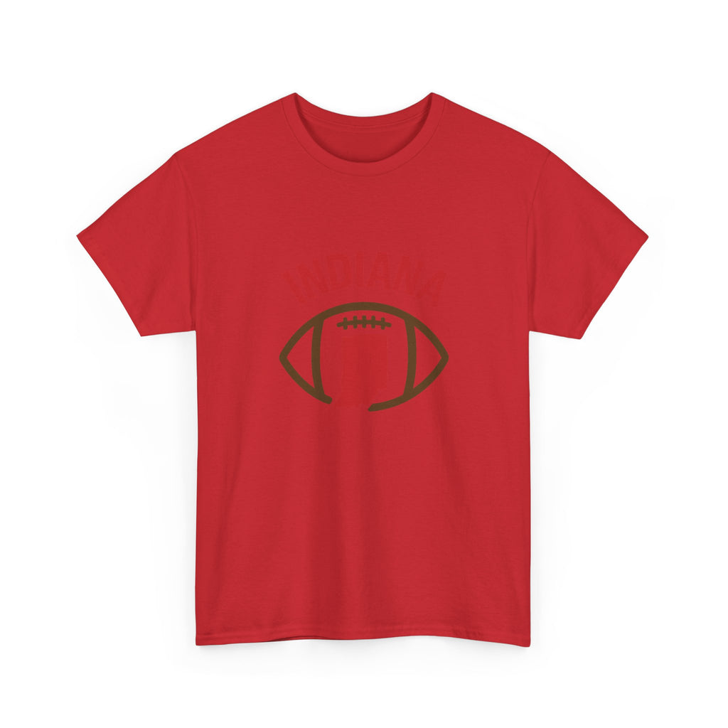 Indiana Football T-Shirt — State Map & Football Graphic Tee