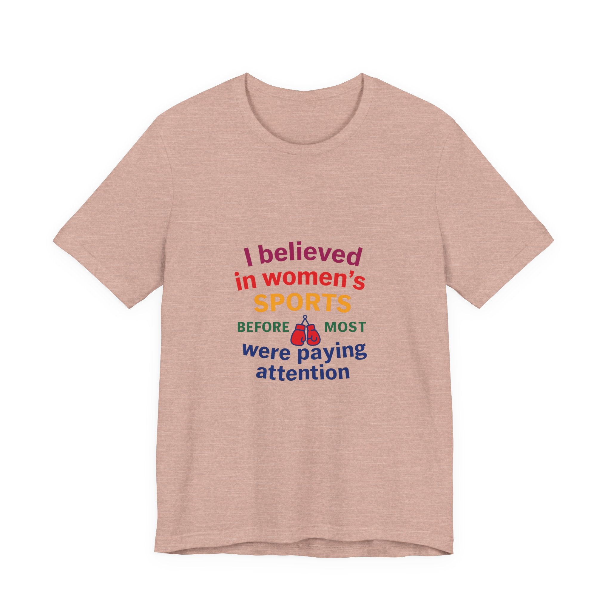 Women's Sports Believer Tee, Unisex Jersey Short Sleeve Tee