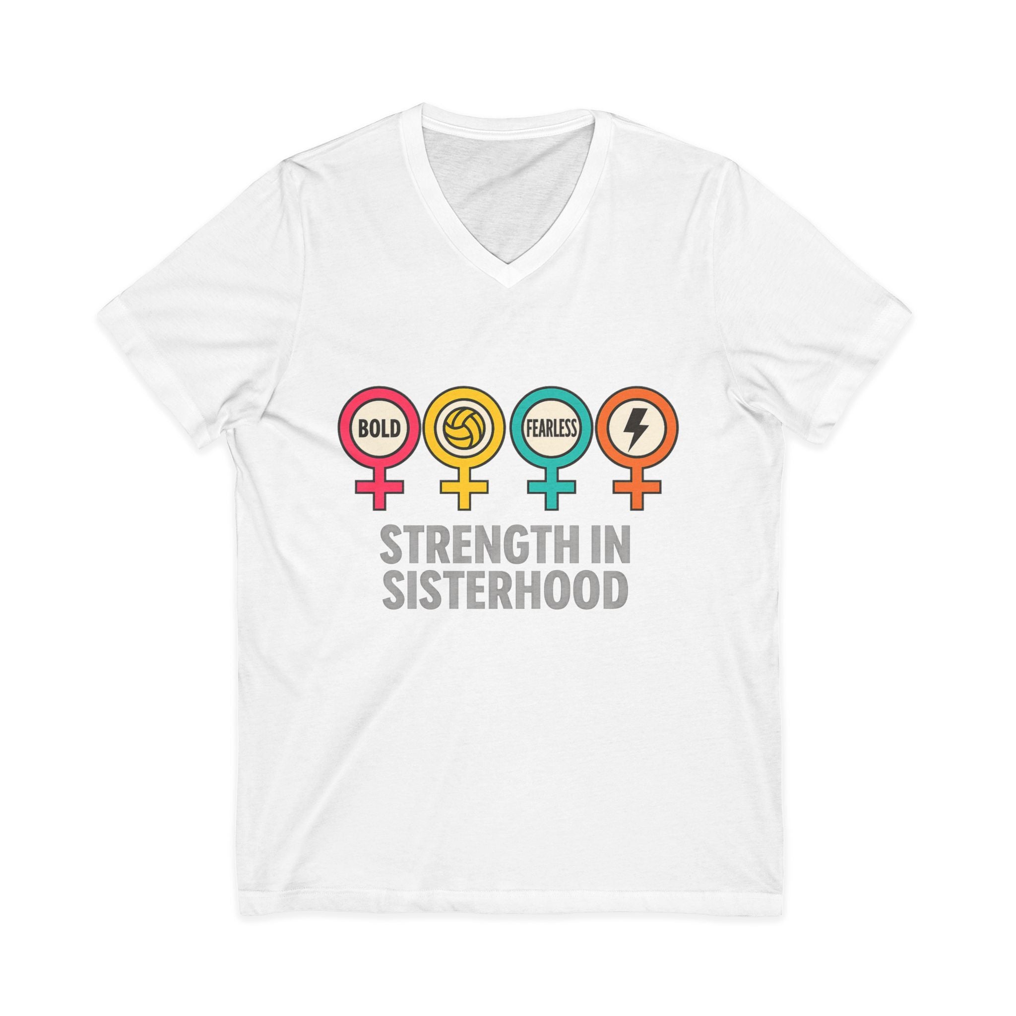 Strength in Sisterhood V-Neck Tee