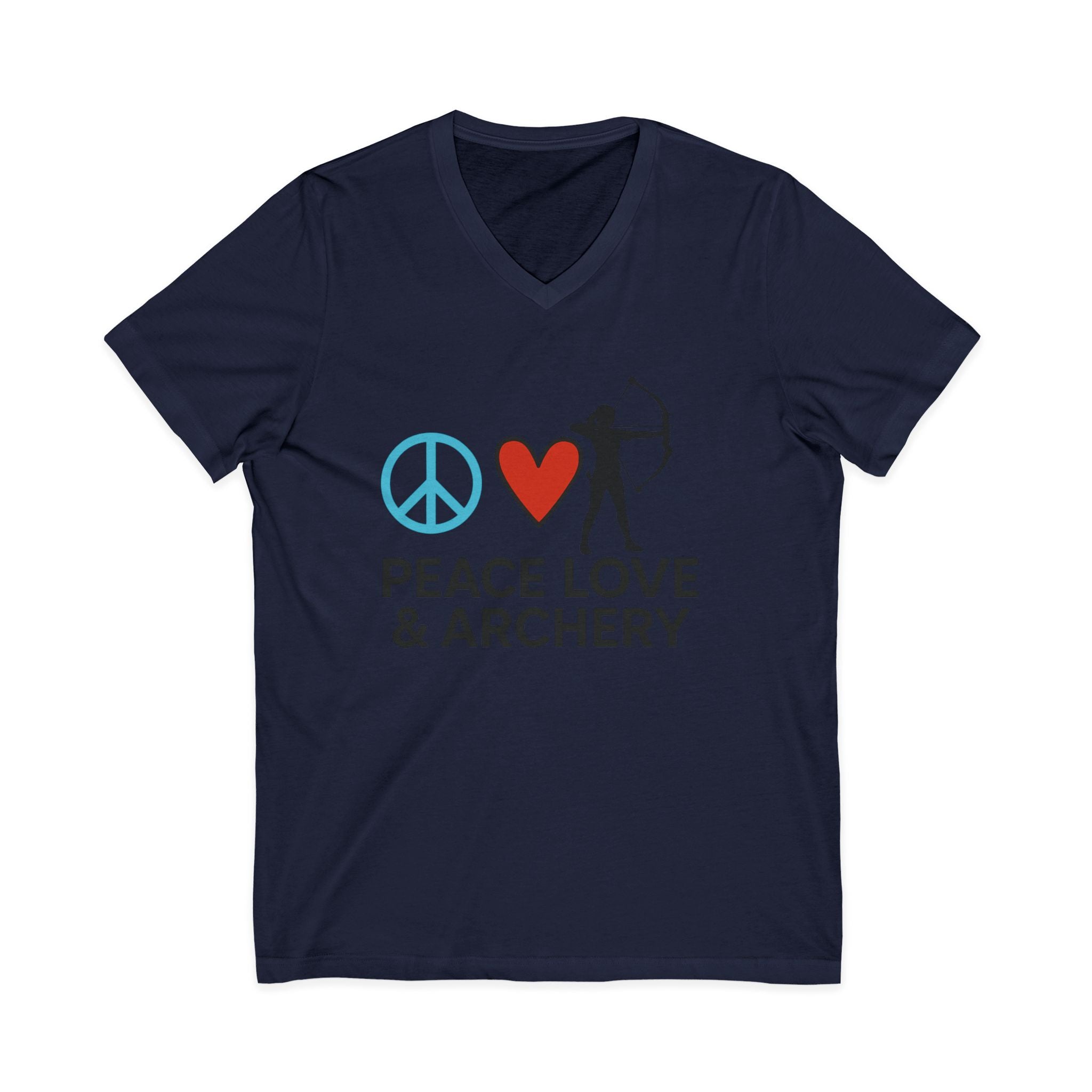 Peace Love & Archery V-Neck Tee