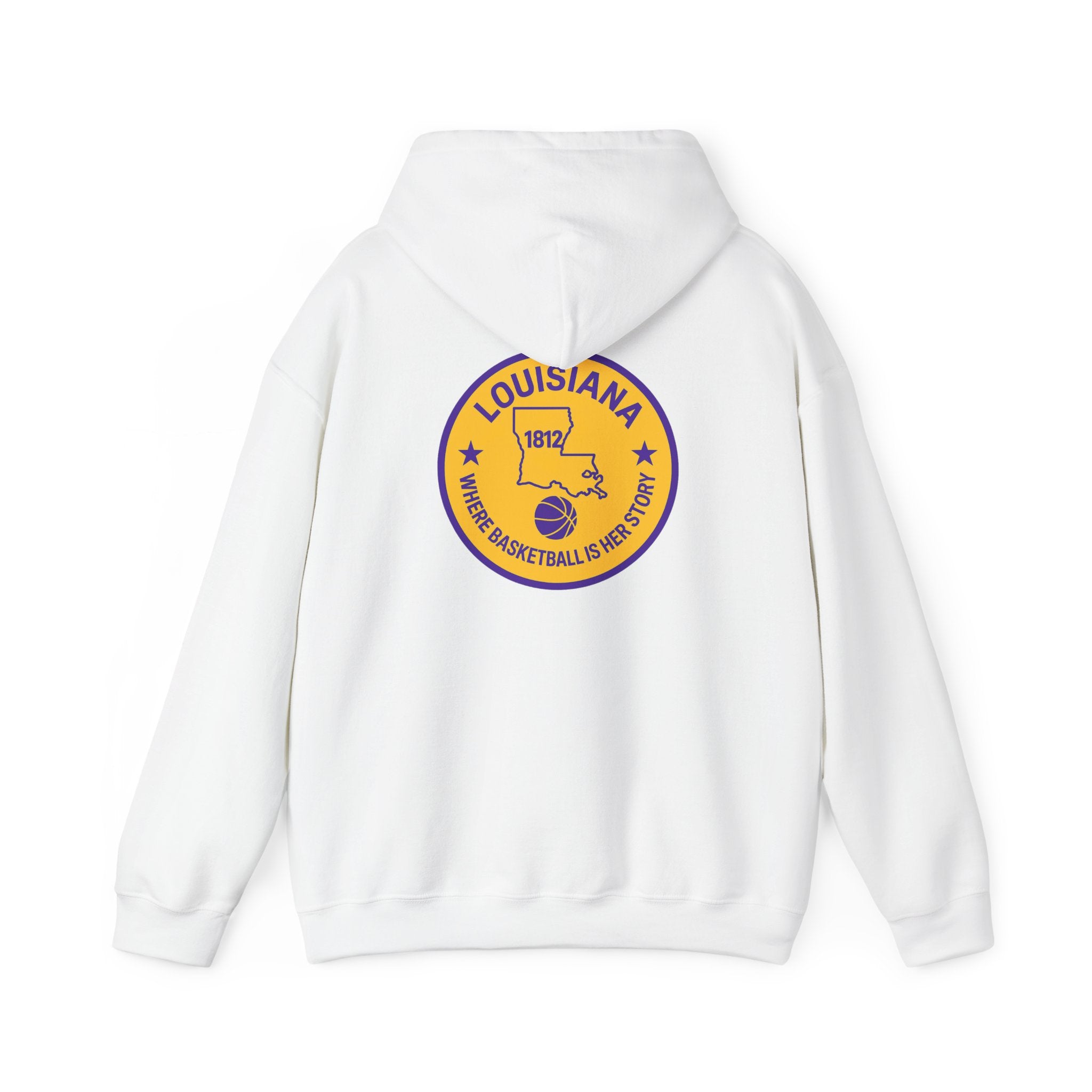 Louisiana Basketball State Emblem Hoodie — Retro Pelican State Logo