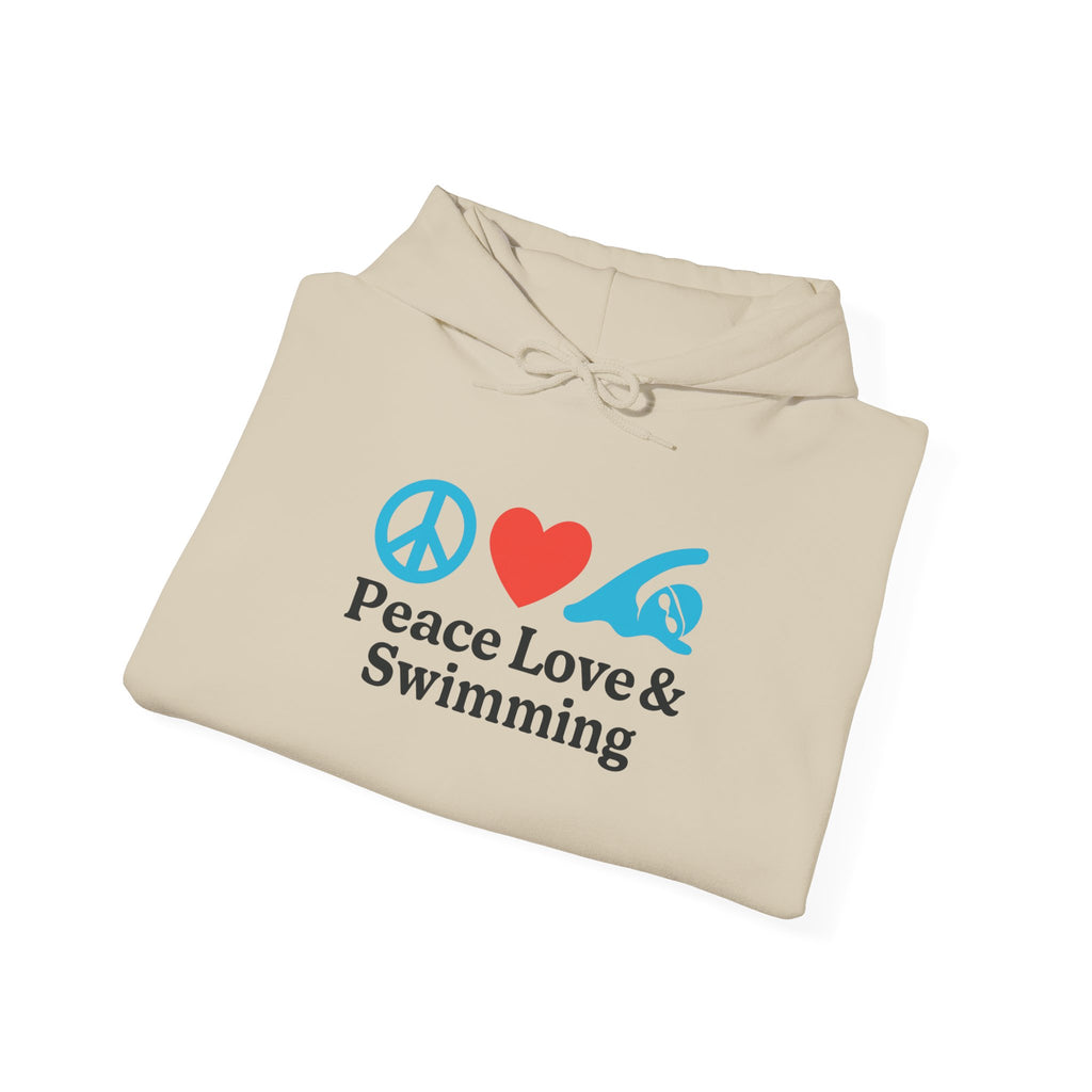 Peace Love & Swimming Hoodie