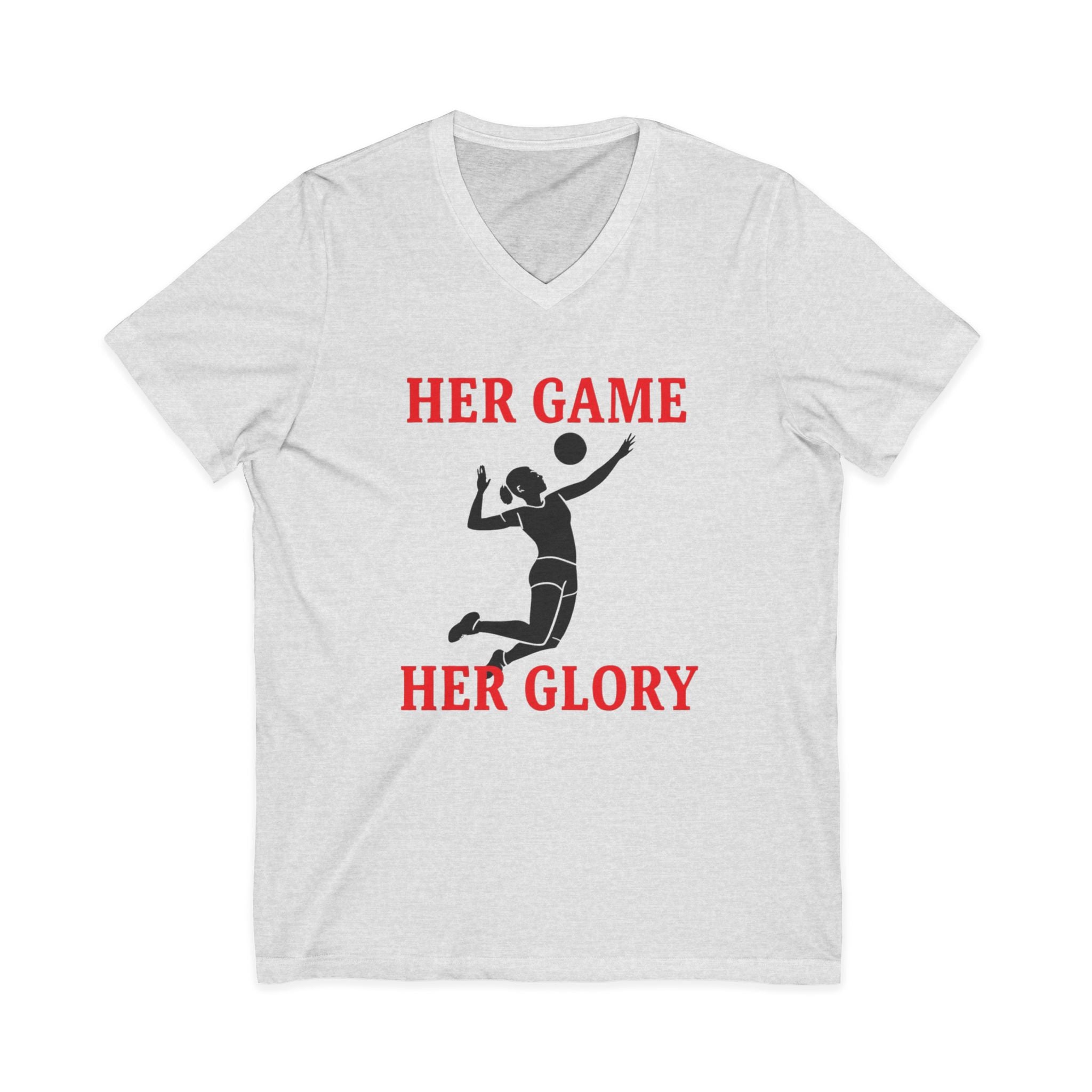Empowering Volleyball Tee - Her Game, Her Glory
