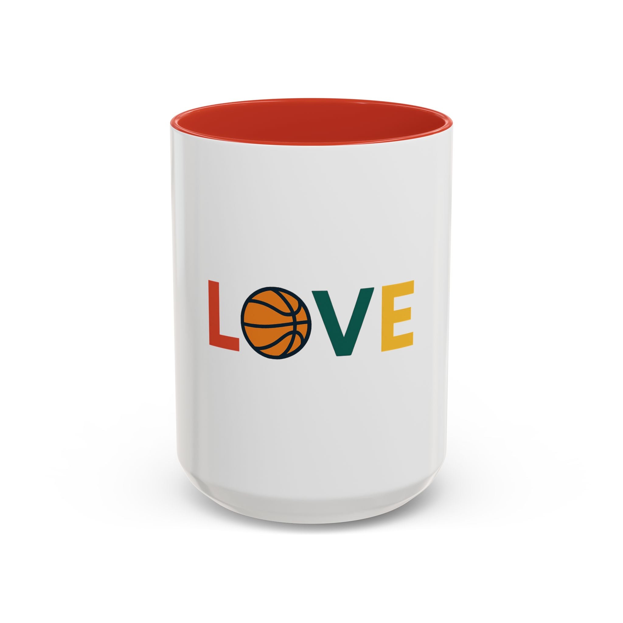 Basketball Love Accent Coffee Mug
