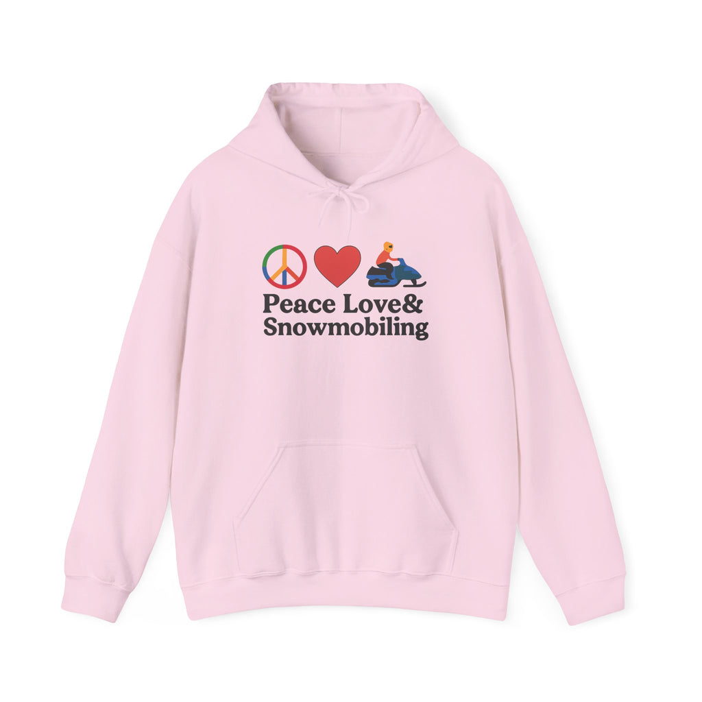 Peace Love & Snowmobiling Hoodie