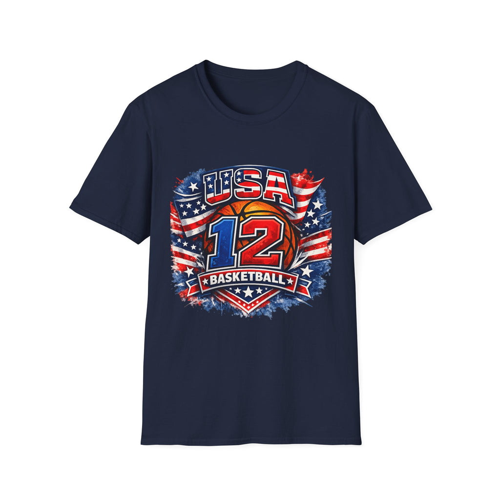 USA Basketball Number 12 Patriotic T-Shirt