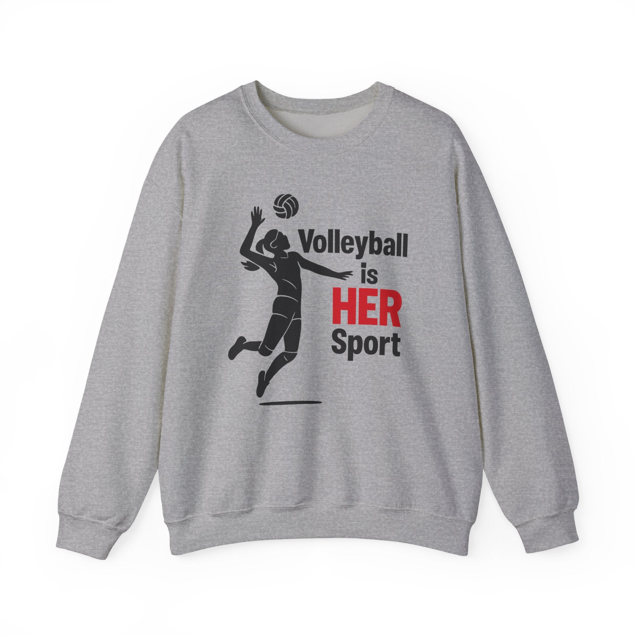 Volleyball Is Her Sport Sweatshirt, Unisex Crewneck