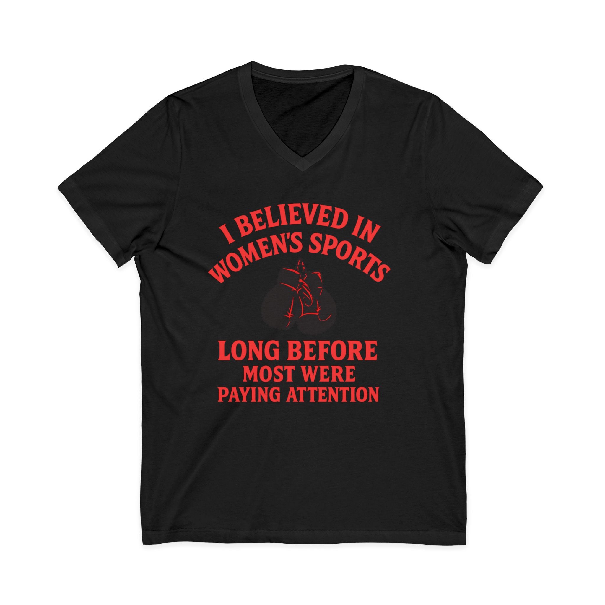 Empowerment V-Neck Tee - I Believed in Women's Sports