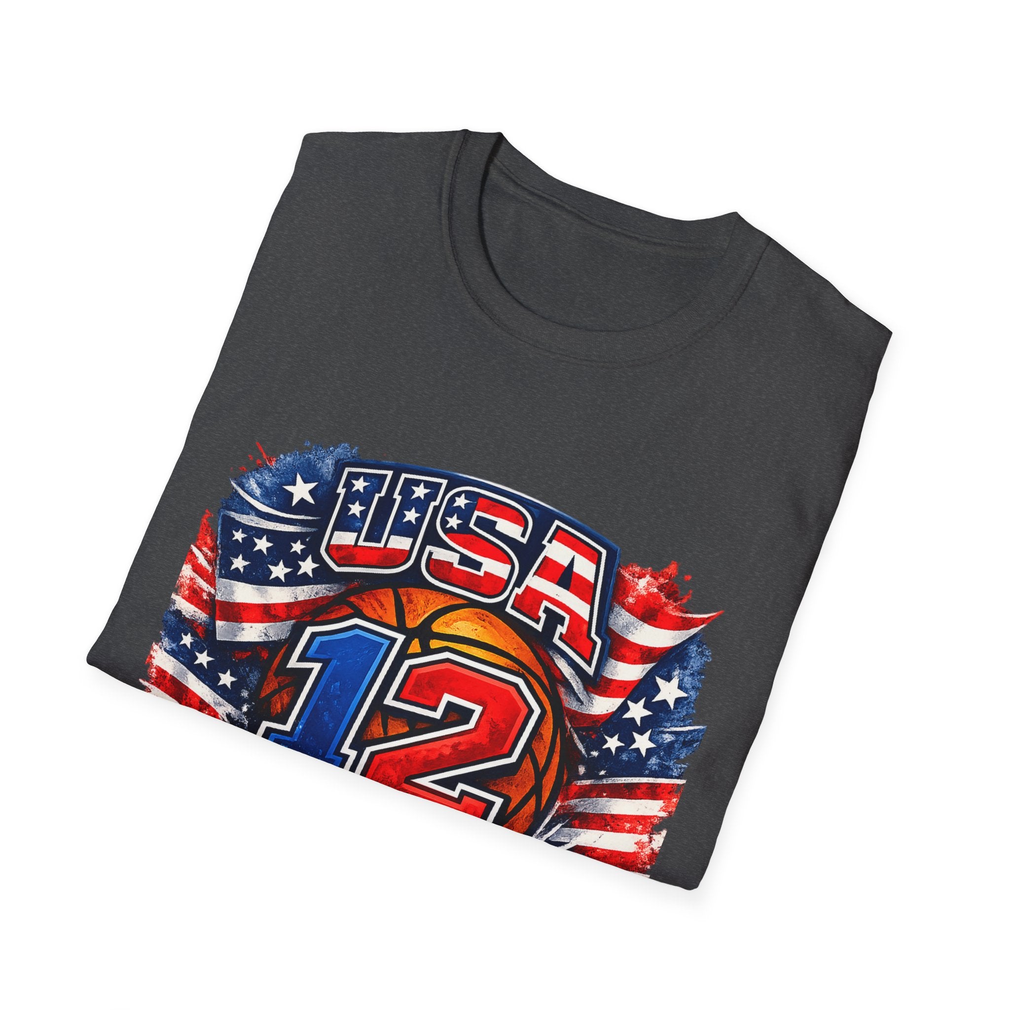 USA Basketball Number 12 Patriotic T-Shirt