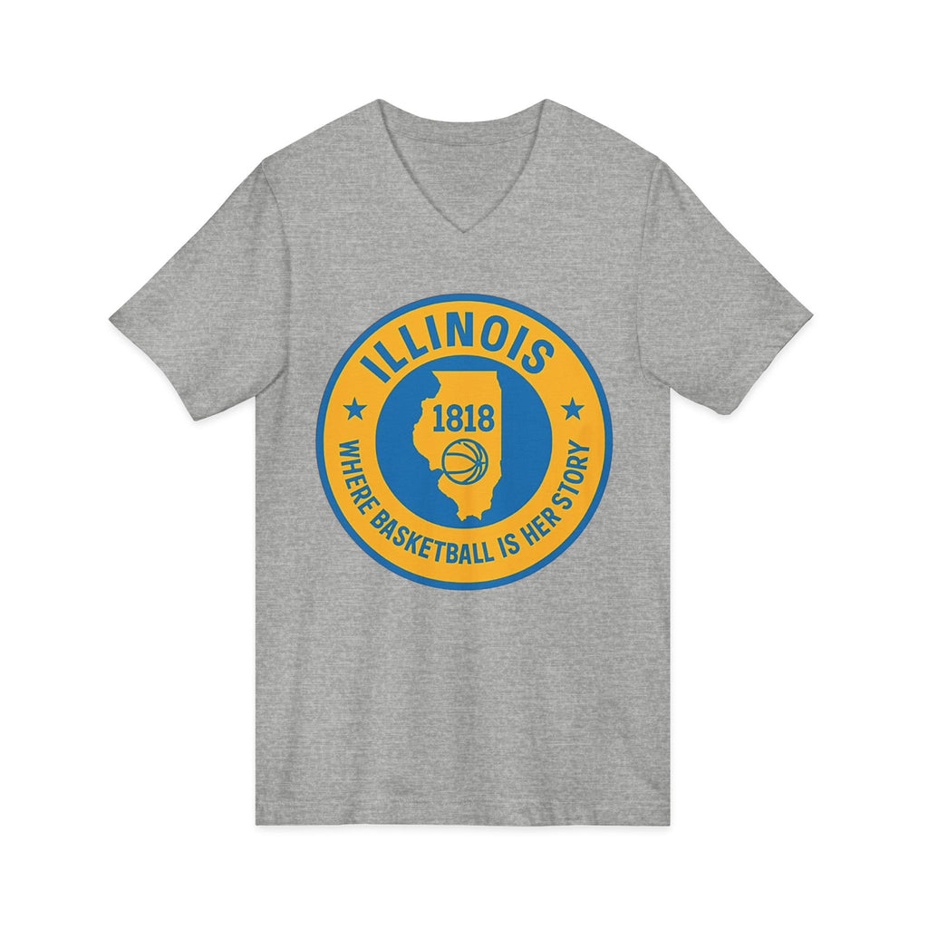 Illinois Basketball Heritage V-Neck Tee