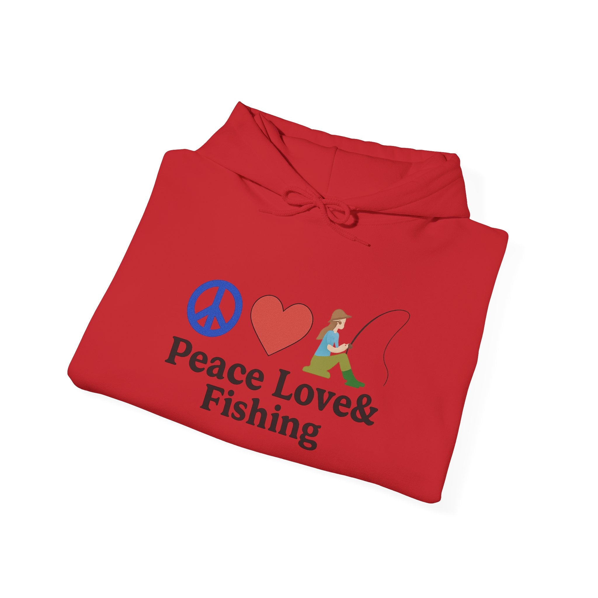 Peace Love & Fishing Hoodie