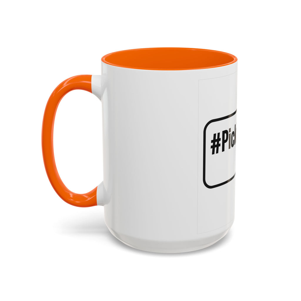 #Pickleball Accent Coffee Mug — Pickleball Paddle & Ball Design (11/15 oz)