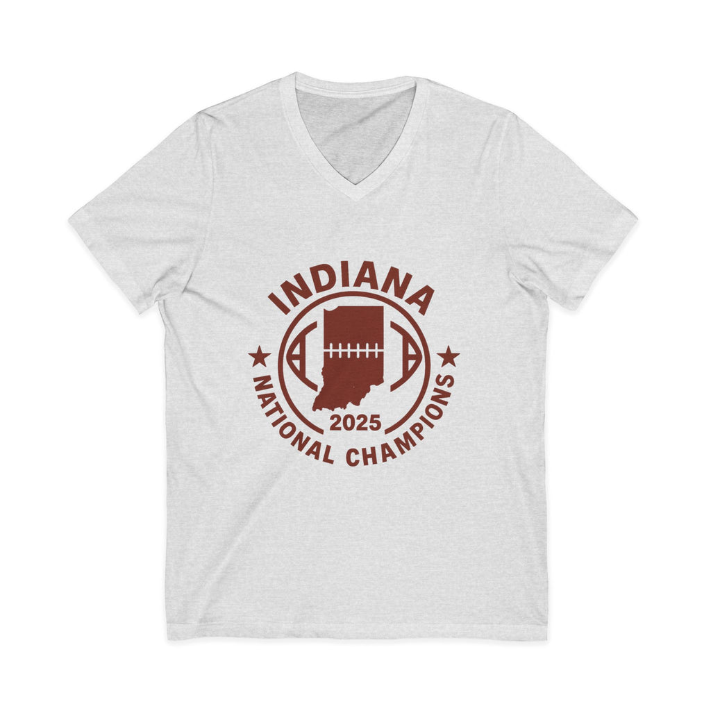 Indiana 2025 National Champions Football V-Neck Tee