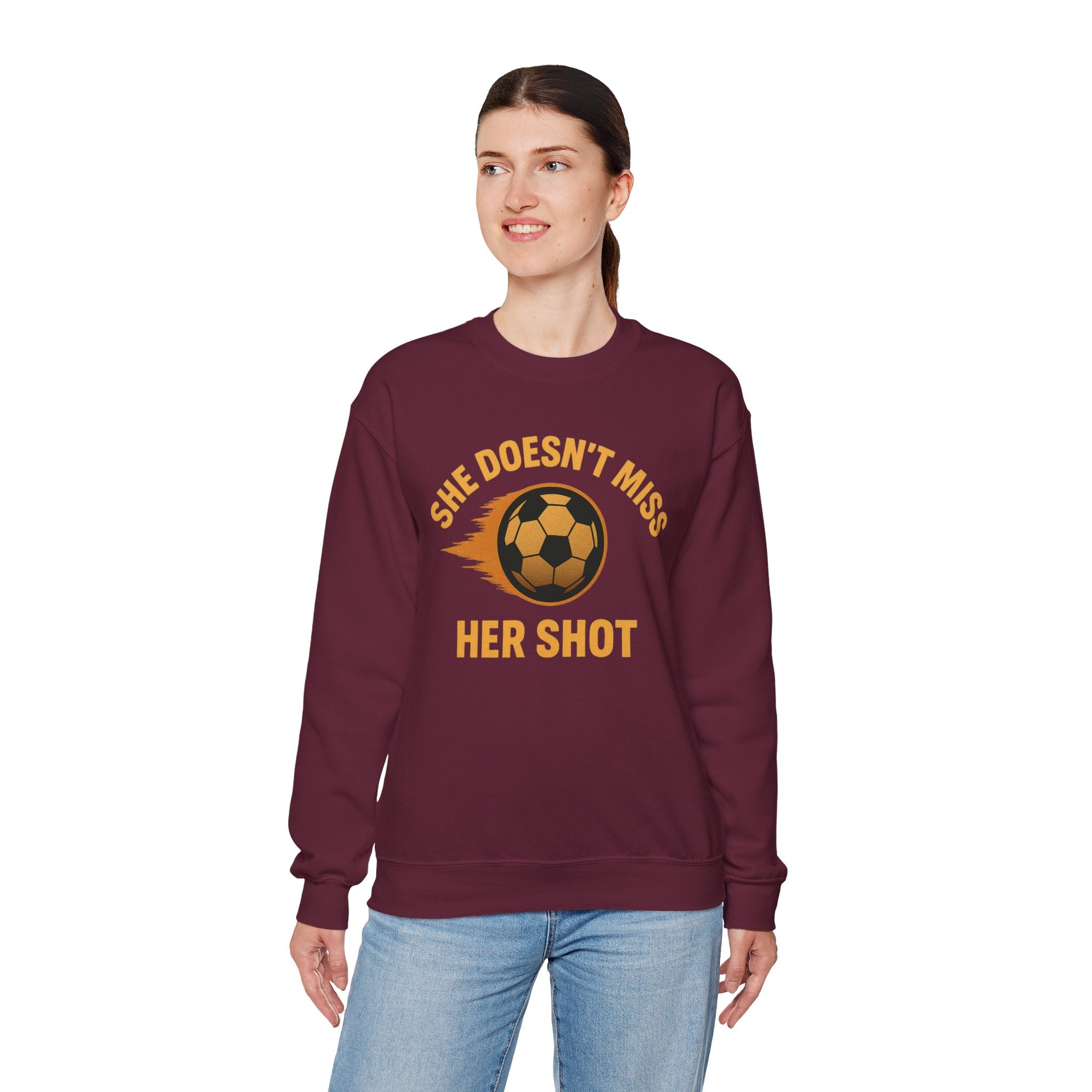 She Doesn't Miss Her Short Sweatshirt, Unisex Crewneck