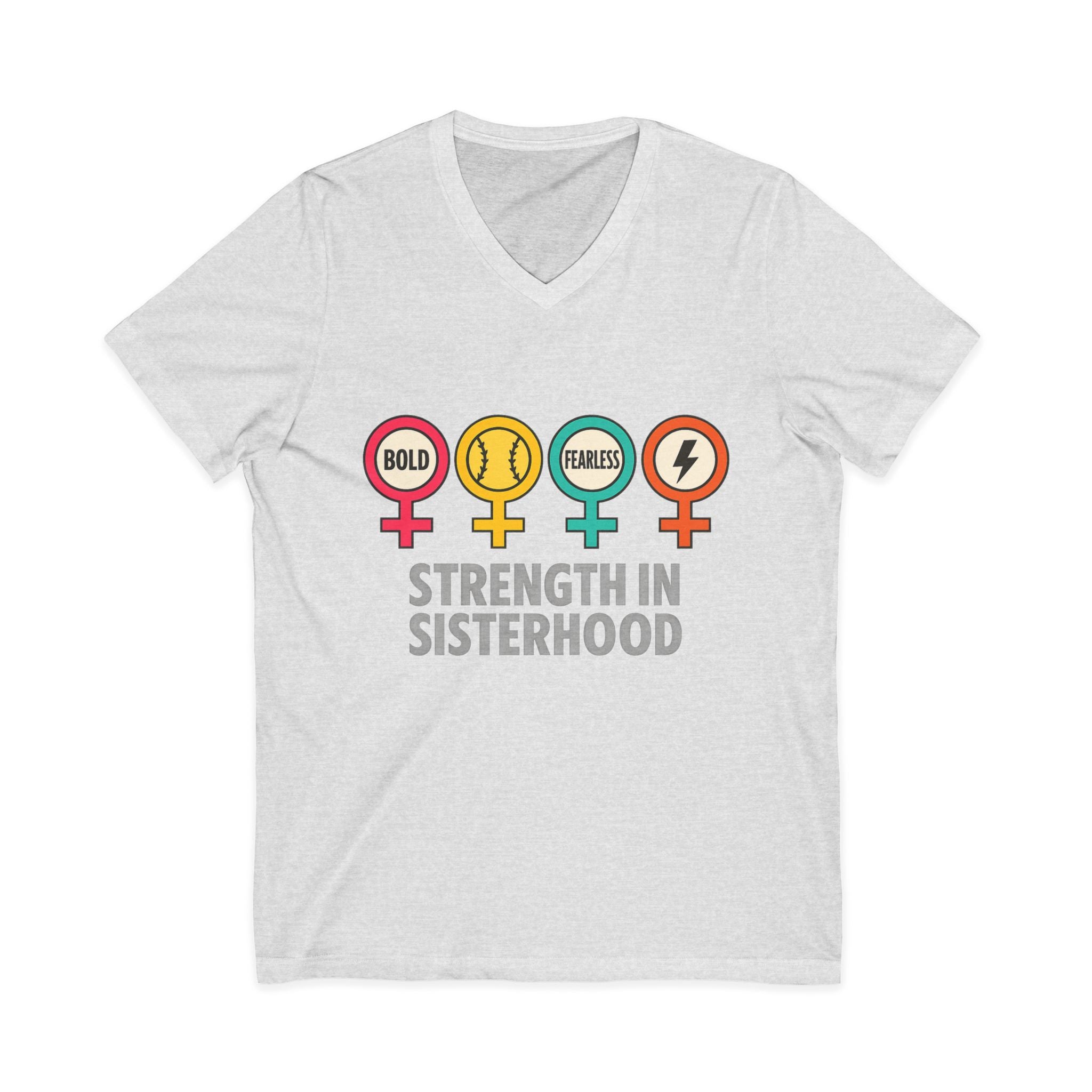 Strength in Sisterhood V-Neck Tee