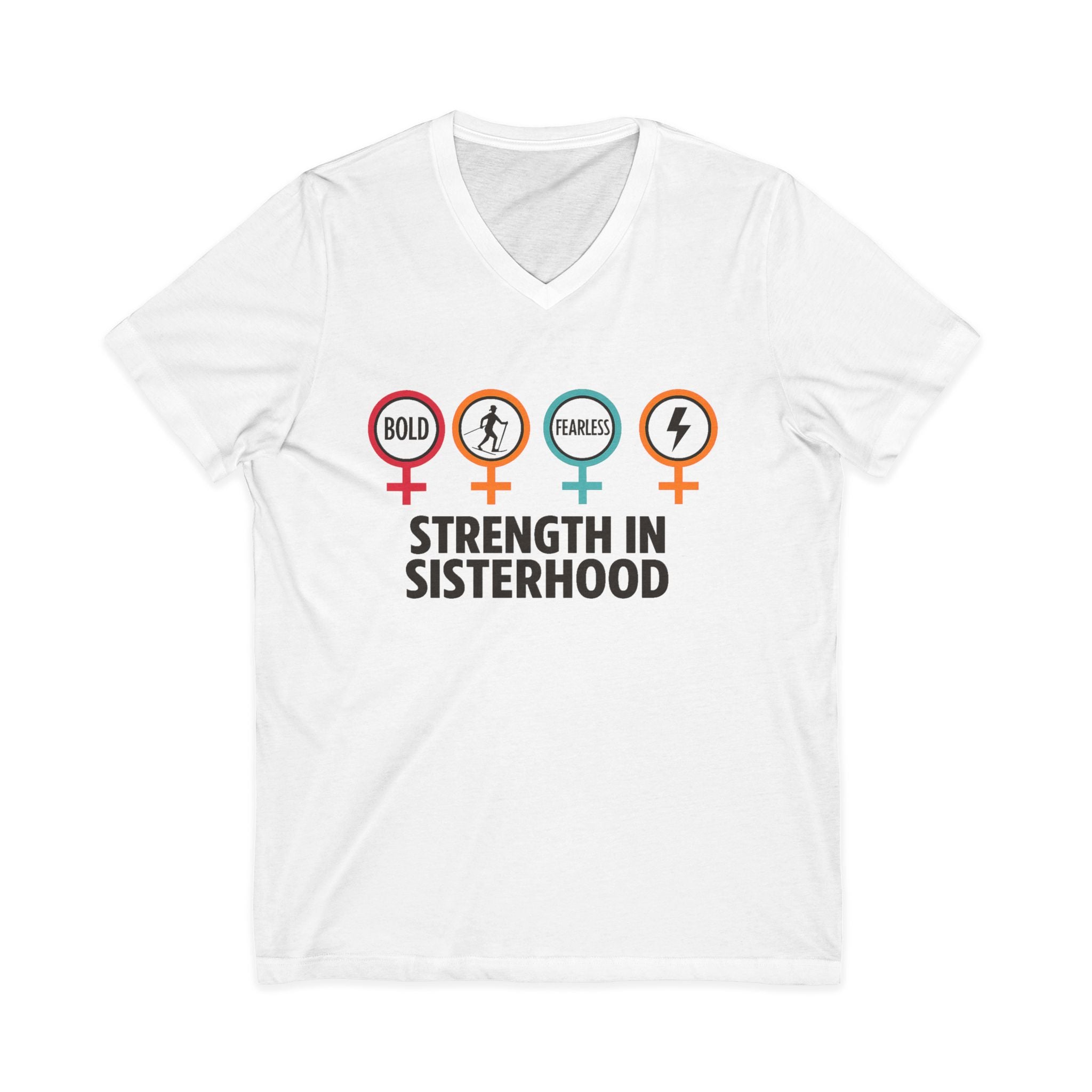 Empowering Sisterhood V-Neck Tee