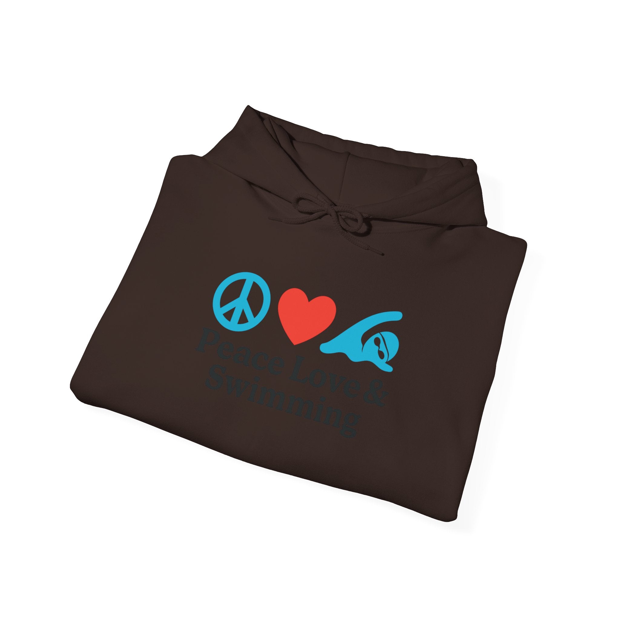 Peace Love & Swimming Hoodie