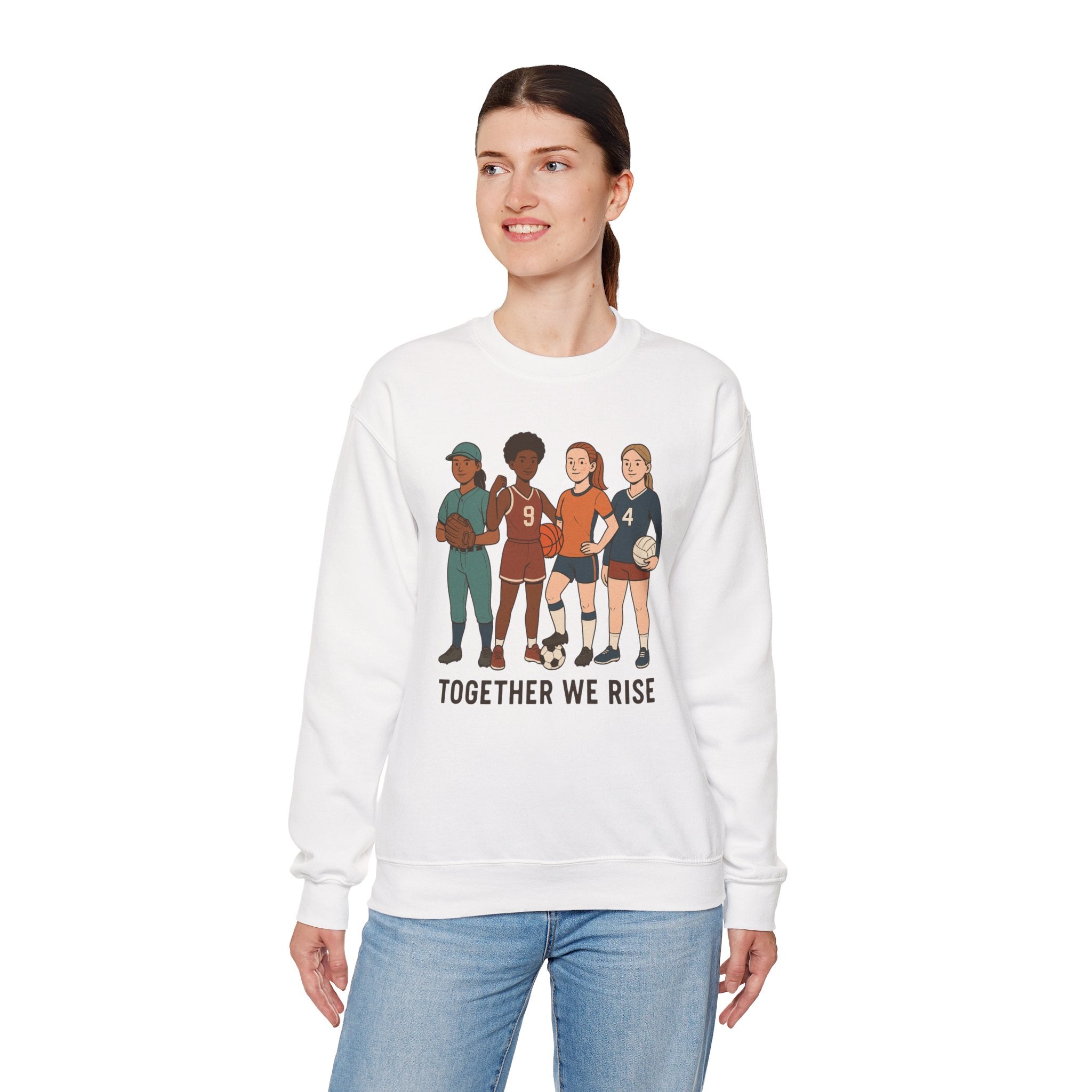 Empowering Crewneck Sweatshirt: Together We Rise