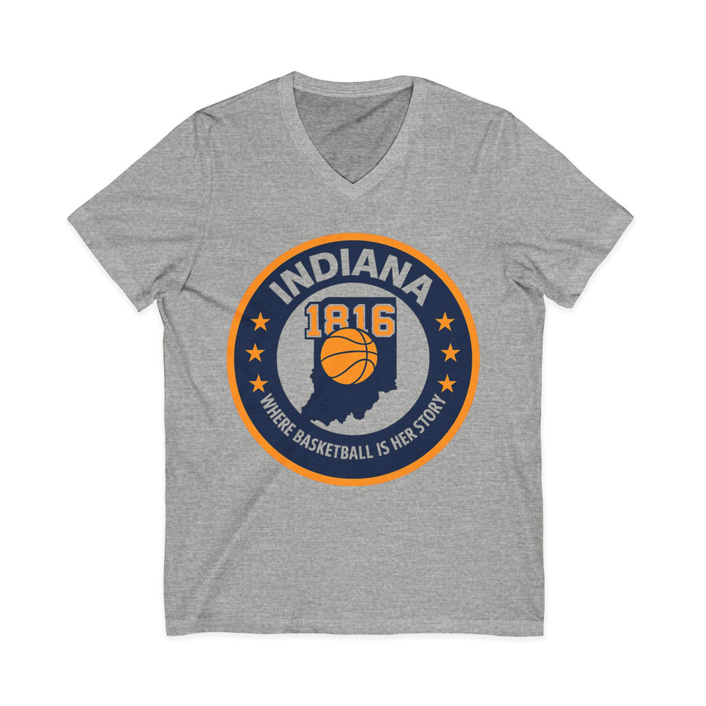 Indiana Basketball V-Neck Tee - Celebrate Your Love for the Game!