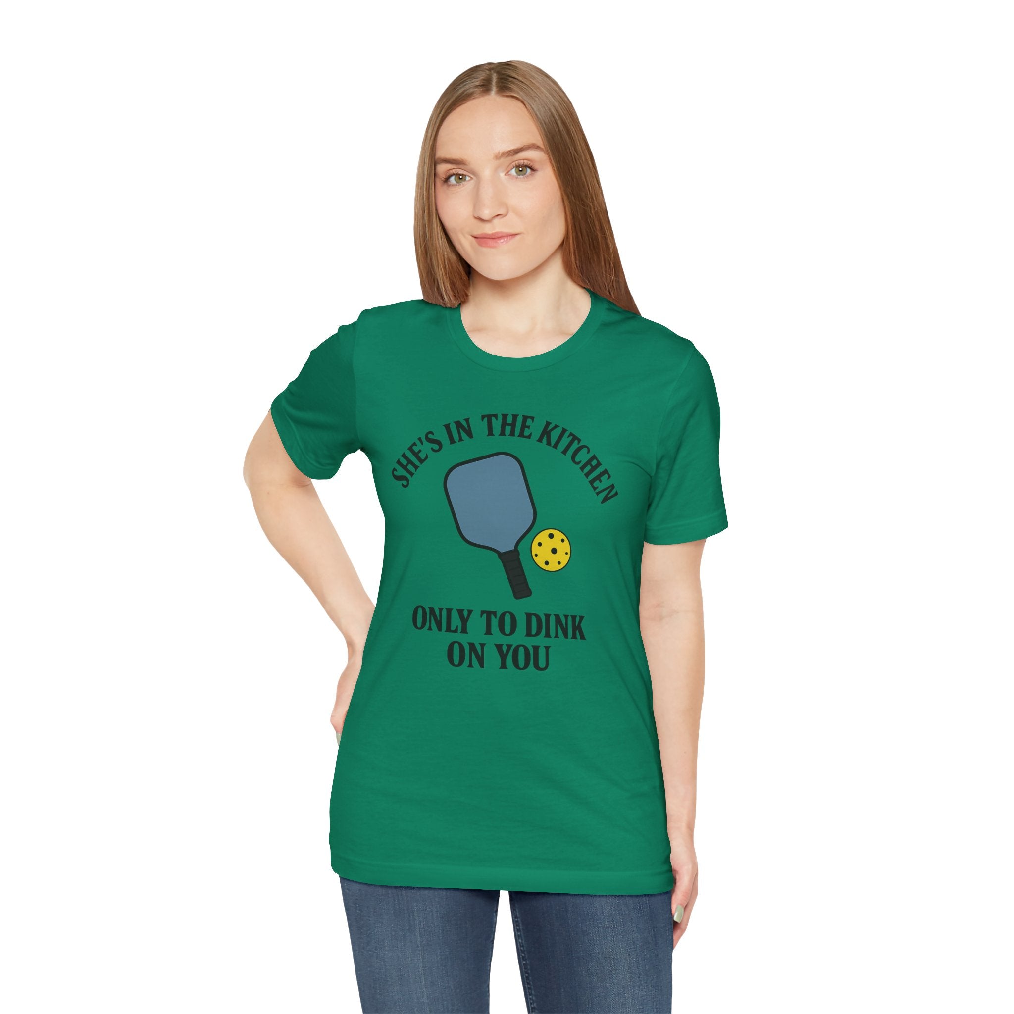 She's In The Kitchen Pickleball Unisex Tee
