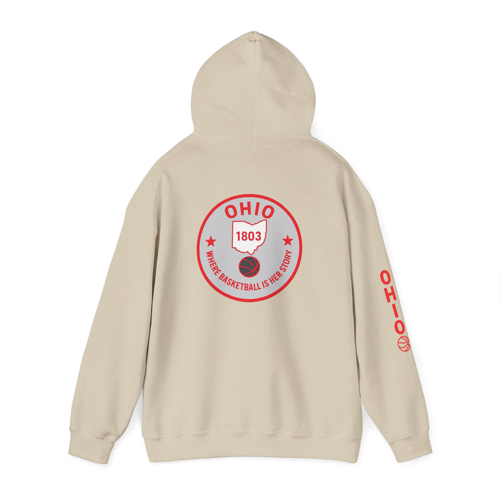 Ohio 1803 Basketball Logo Hoodie — State Pride Sports Pullover