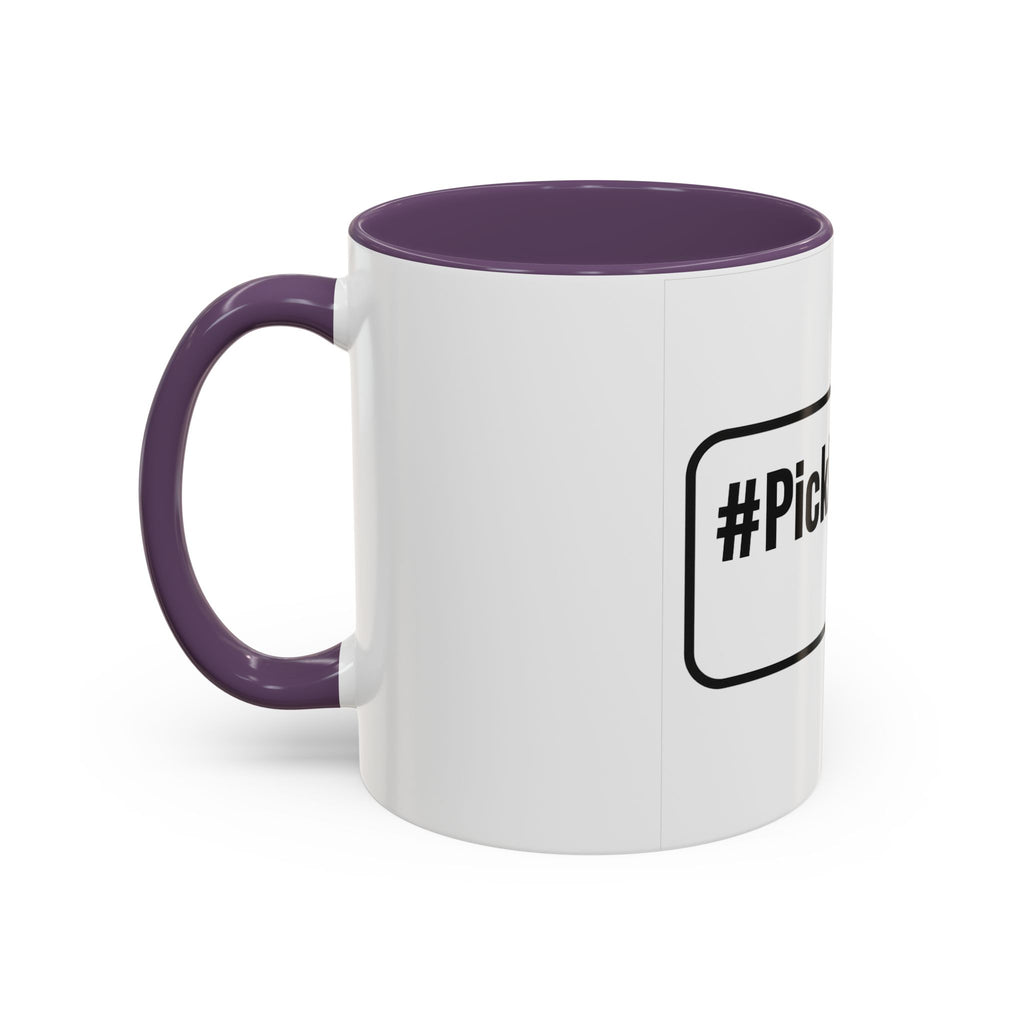 #Pickleball Accent Coffee Mug — Pickleball Paddle & Ball Design (11/15 oz)