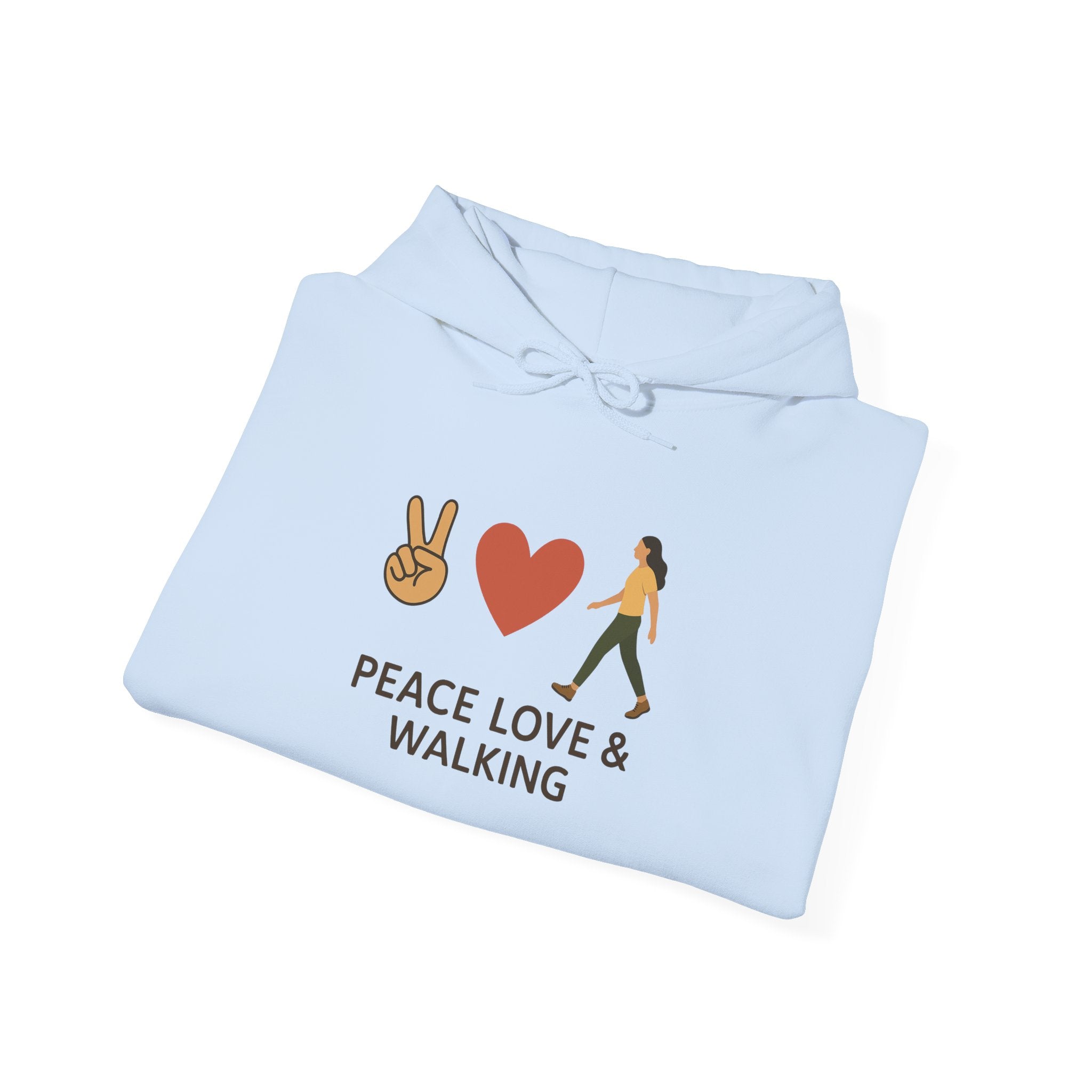 Peace Love & Walking Hoodie