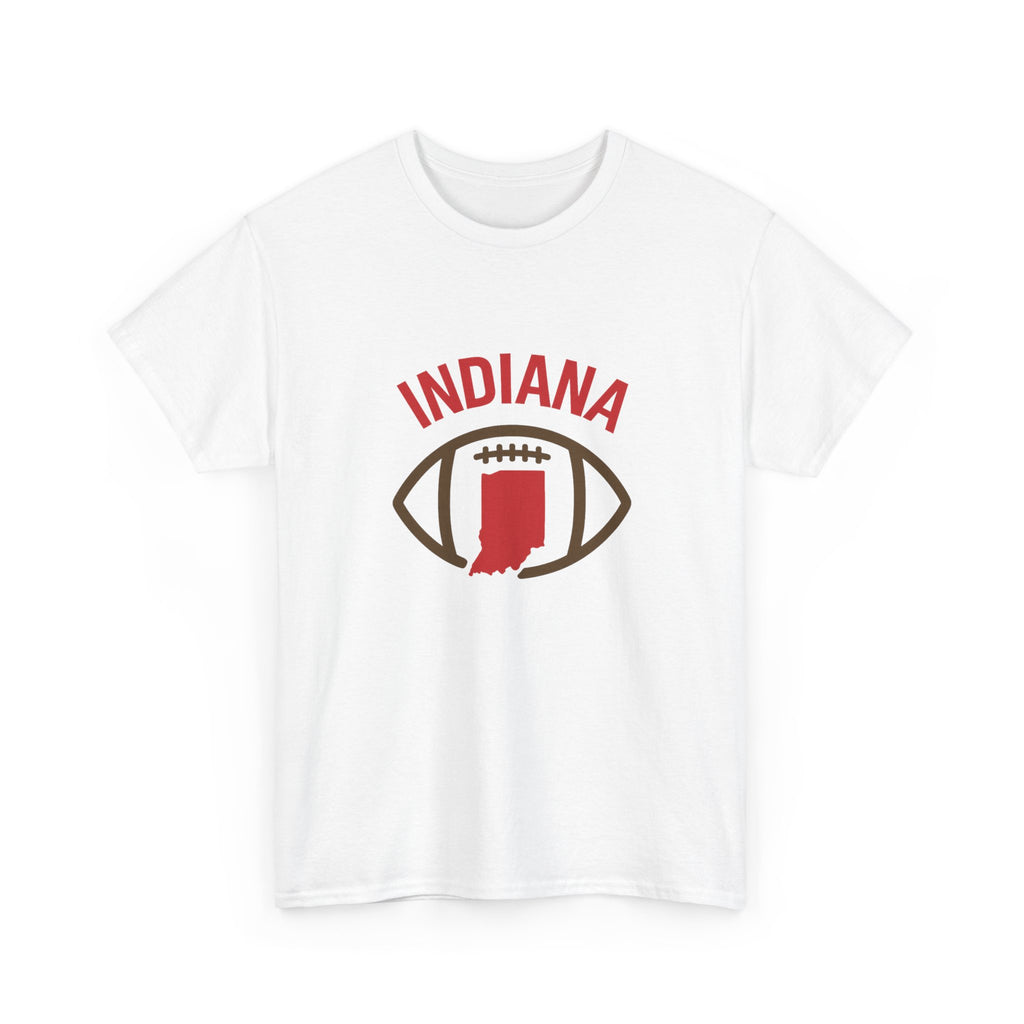 Indiana Football T-Shirt — State Map & Football Graphic Tee