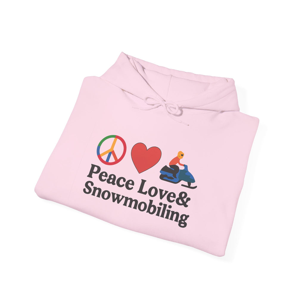 Peace Love & Snowmobiling Hoodie