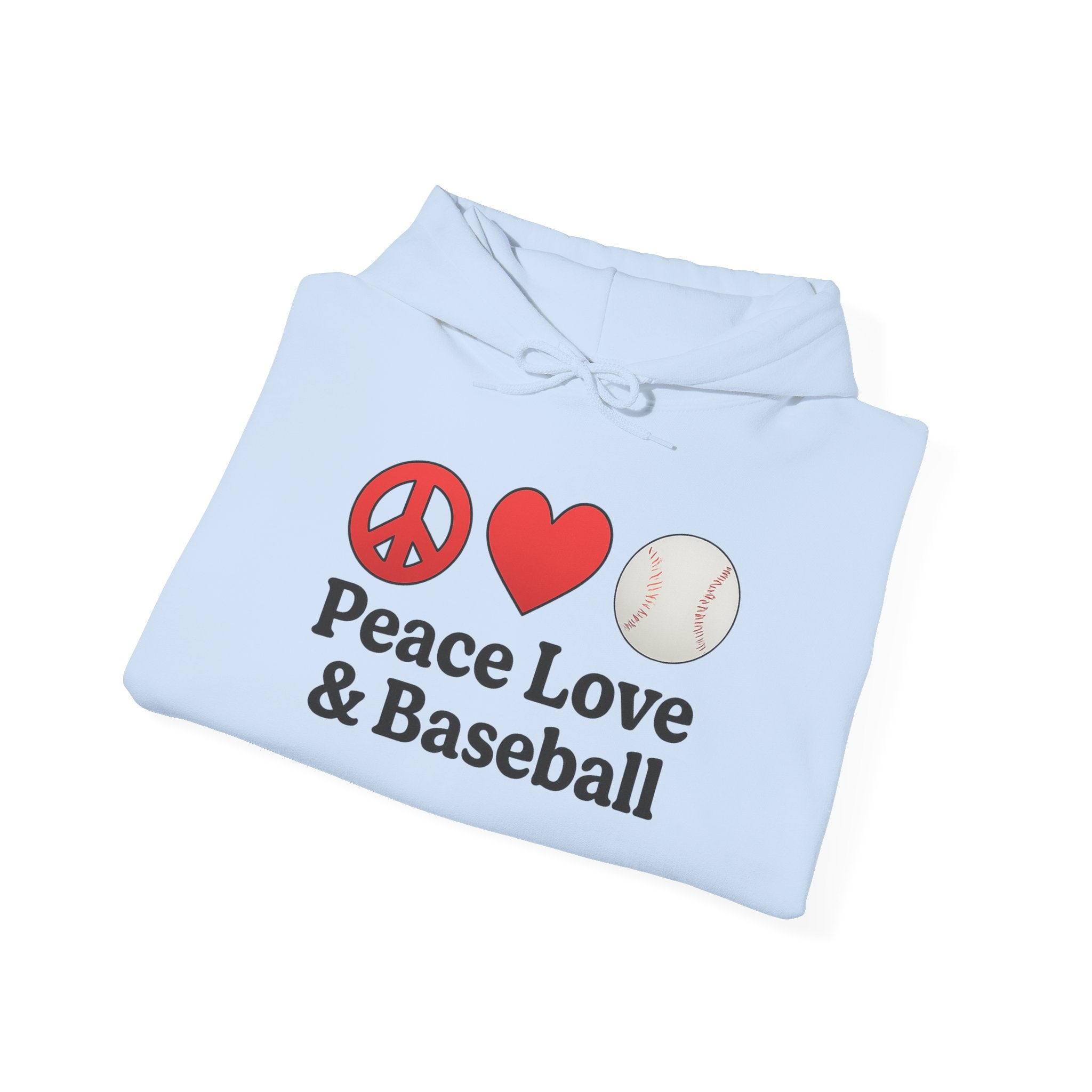 Peace Love & Baseball Hoodie