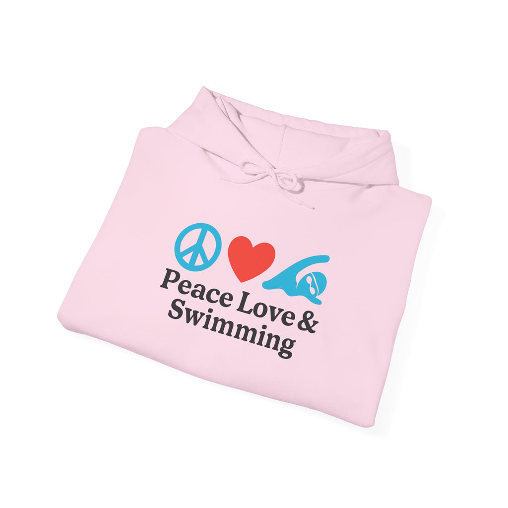 Peace Love & Swimming Hoodie