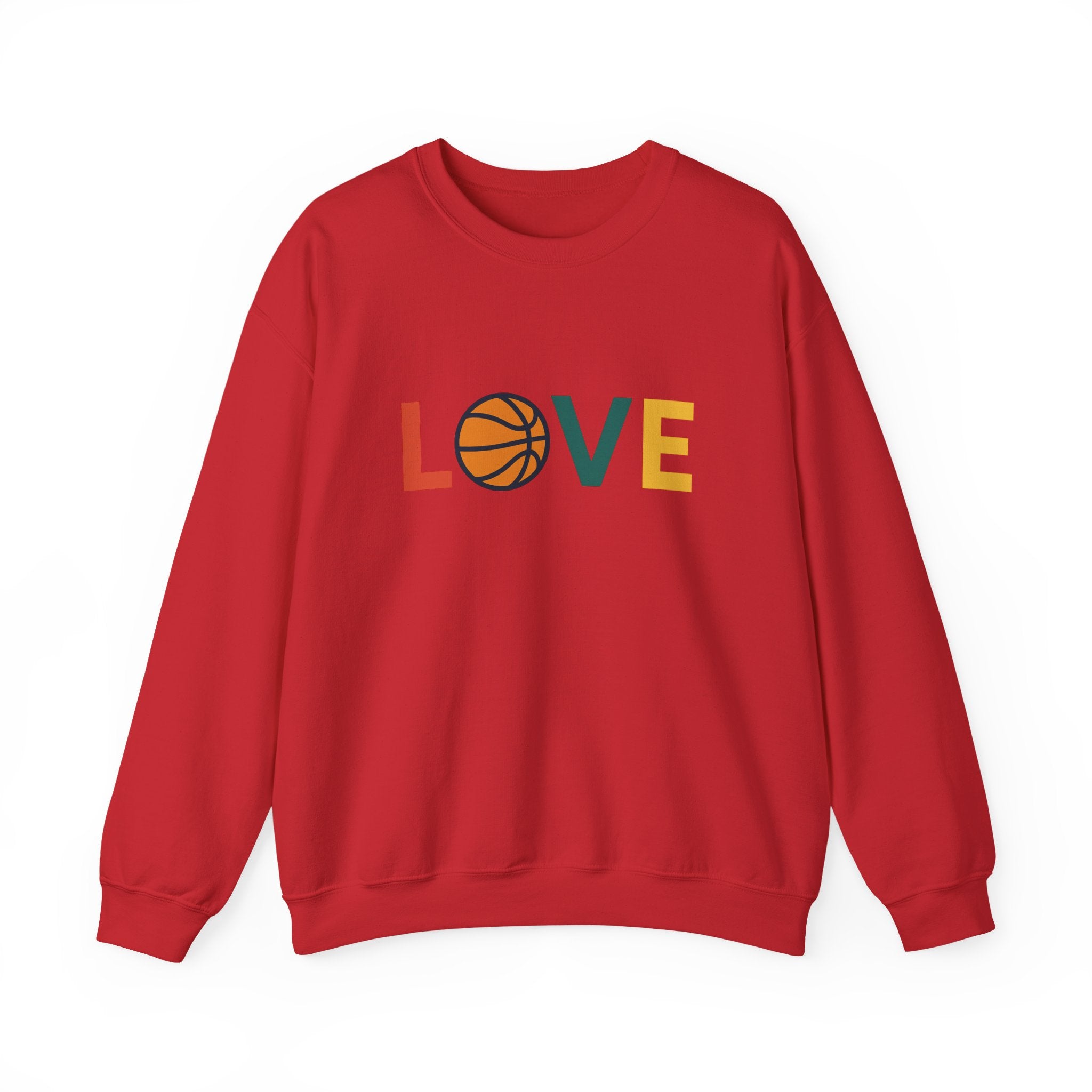 Love Basketball Sweatshirt, Unisex Crewneck