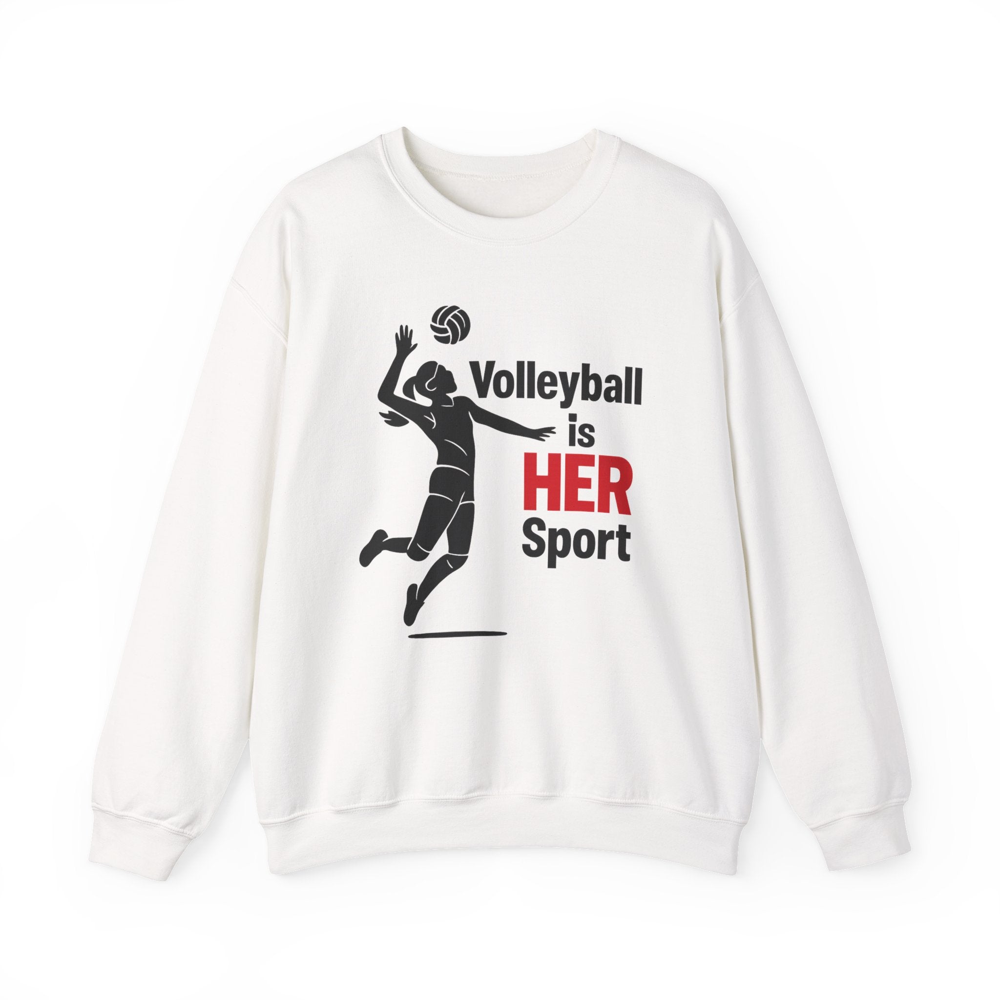 Volleyball Is Her Sport Sweatshirt, Unisex Crewneck