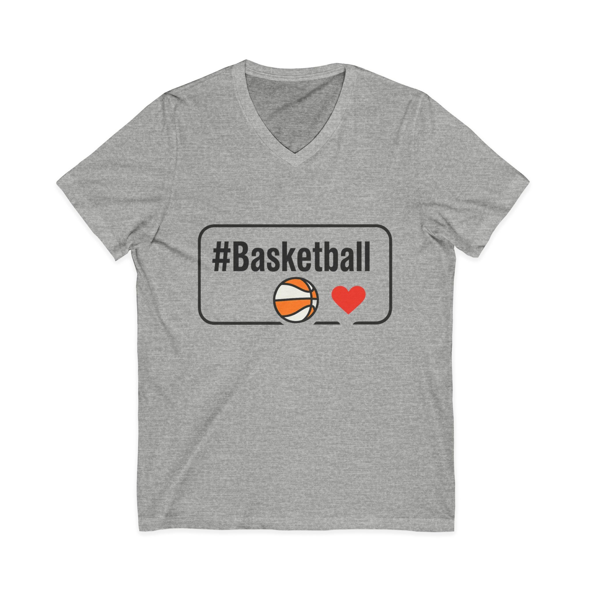 Basketball Love V-Neck Tee
