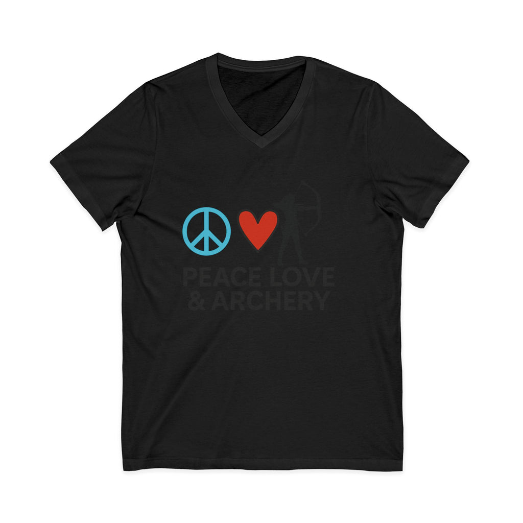 Peace Love & Archery V-Neck Tee