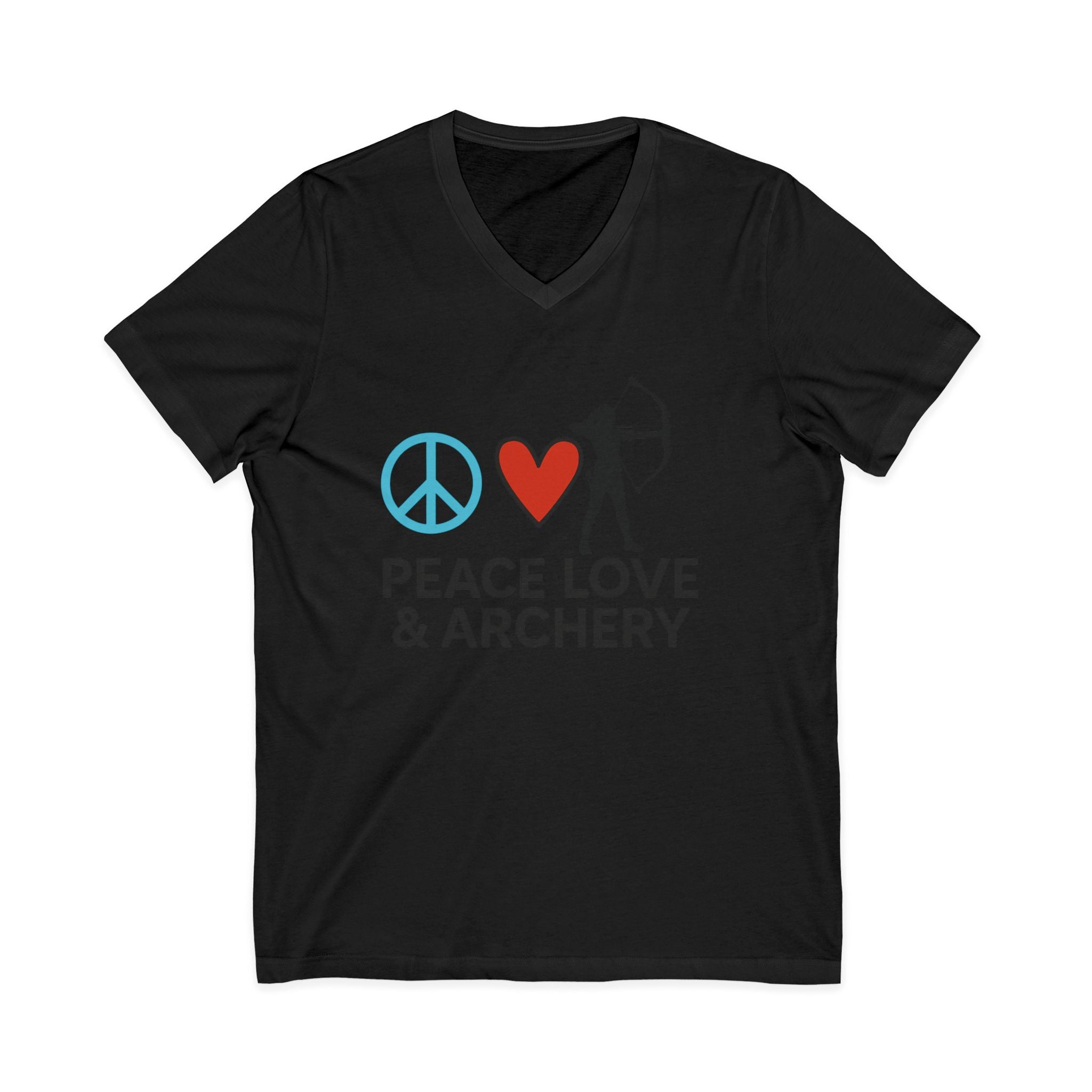 Peace Love & Archery V-Neck Tee