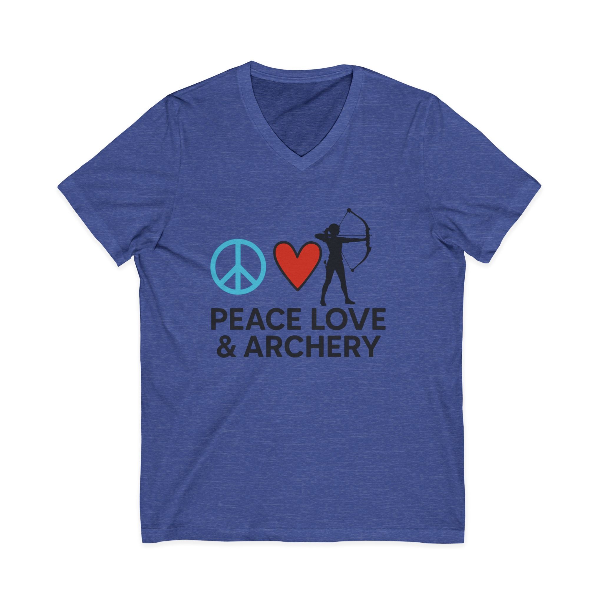 Peace Love & Archery V-Neck Tee