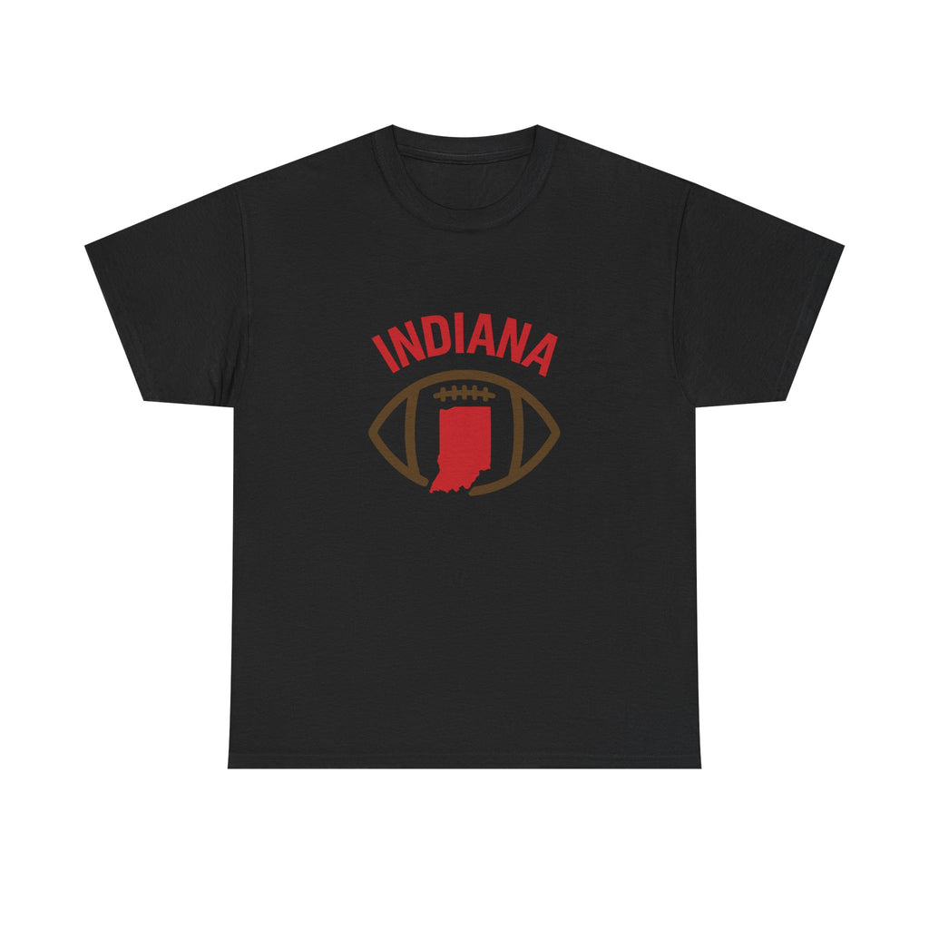 Indiana Football T-Shirt — State Map & Football Graphic Tee