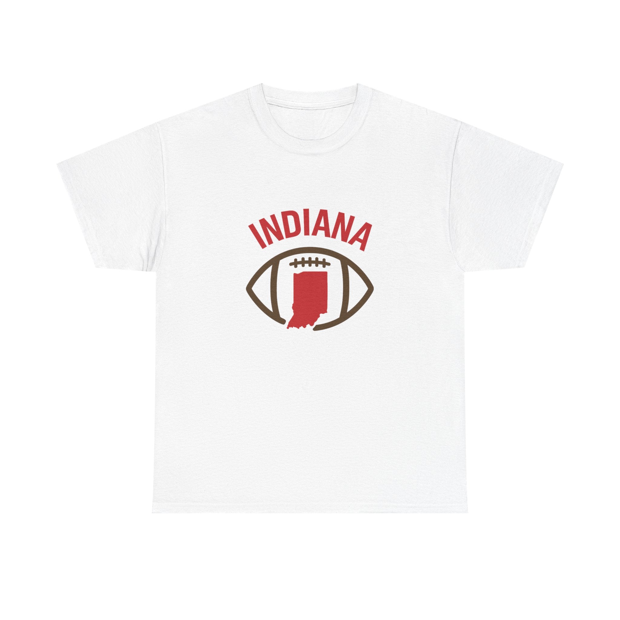 Indiana Football T-Shirt — State Map & Football Graphic Tee