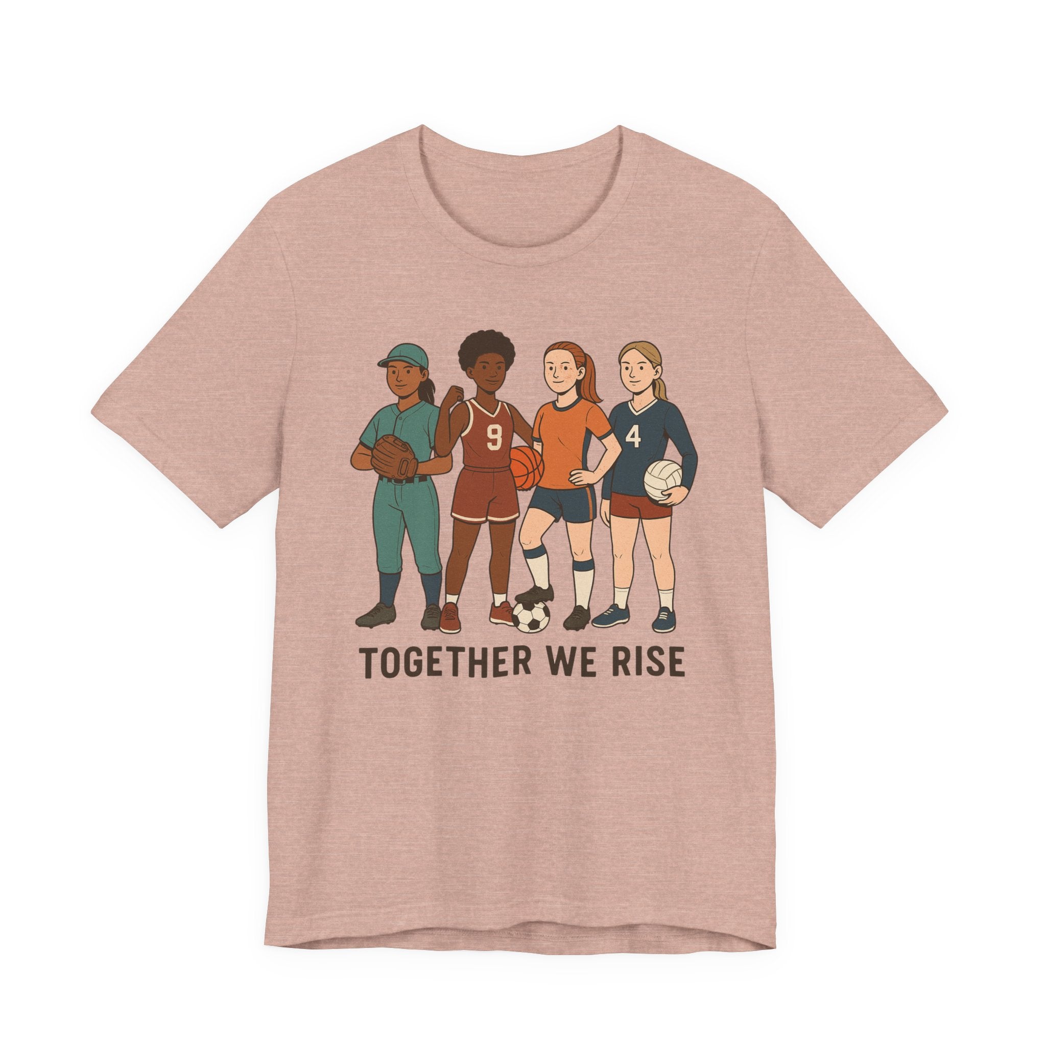 Empowering Together We Rise Tee | Unisex Jersey Short Sleeve T-Shirt