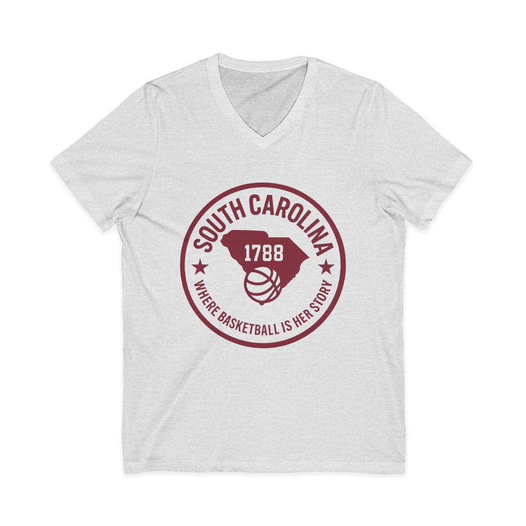 South Carolina 1788 Basketball V-Neck Tee