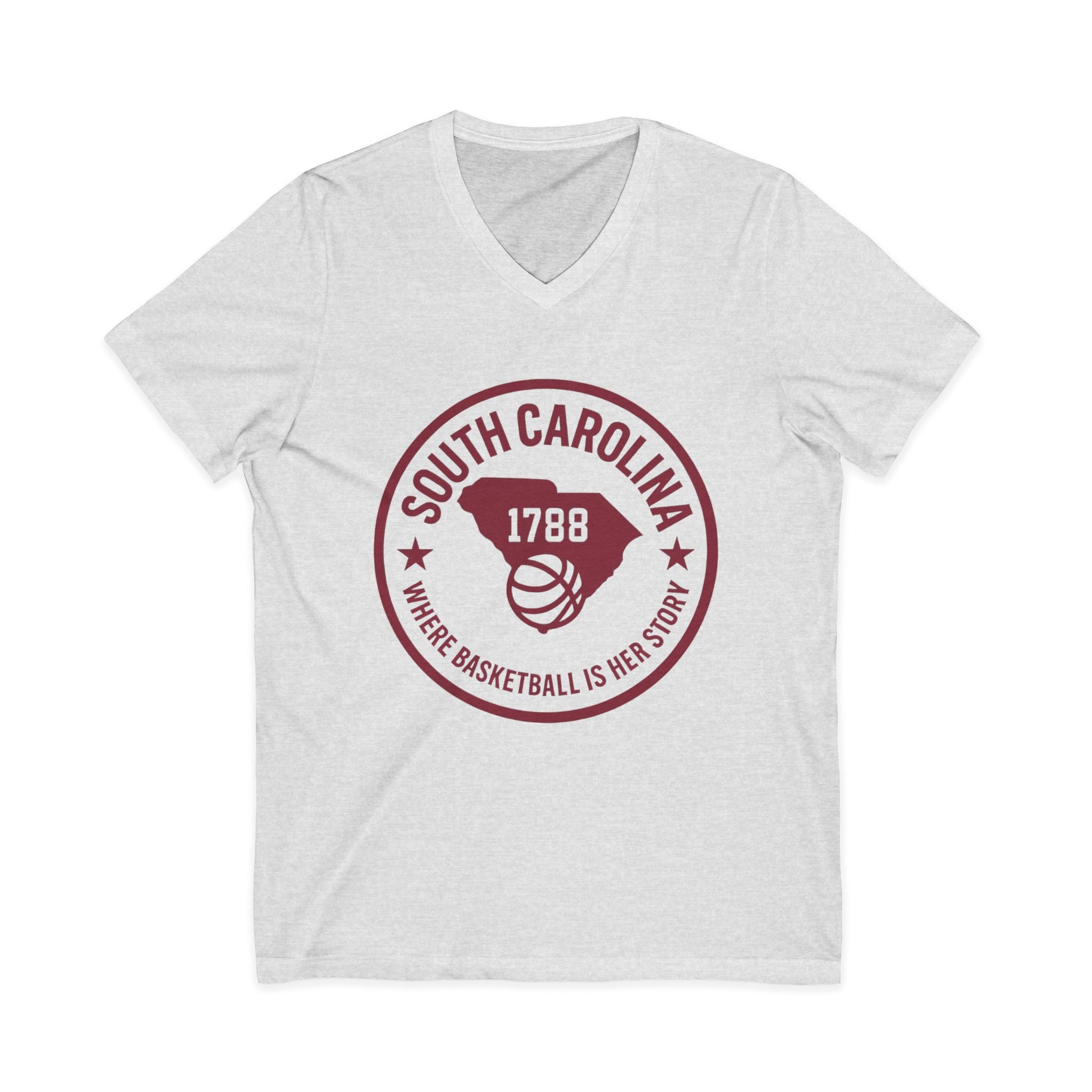 South Carolina 1788 Basketball V-Neck Tee
