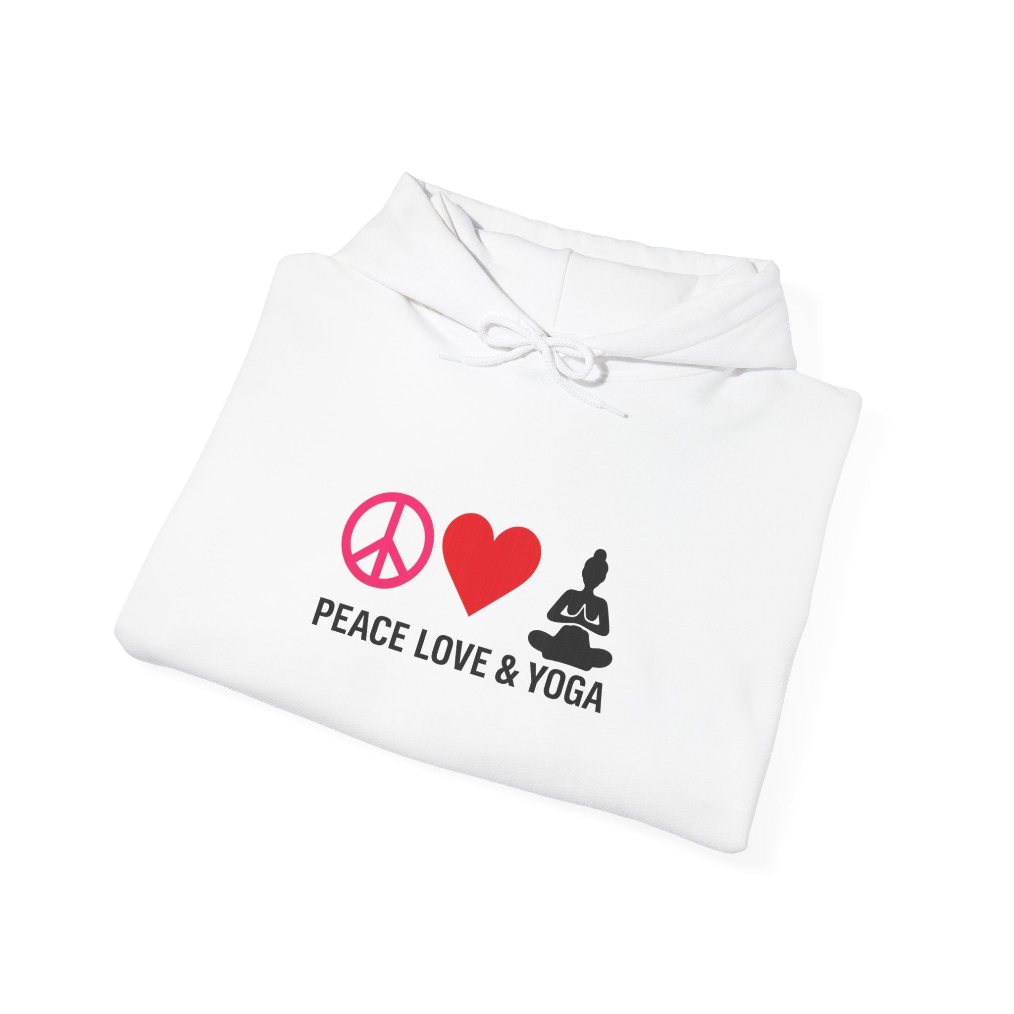 Peace Love & Yoga Hooded Sweatshirt