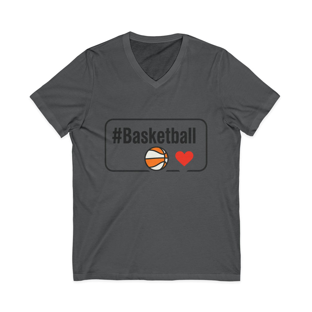 Basketball Love V-Neck Tee