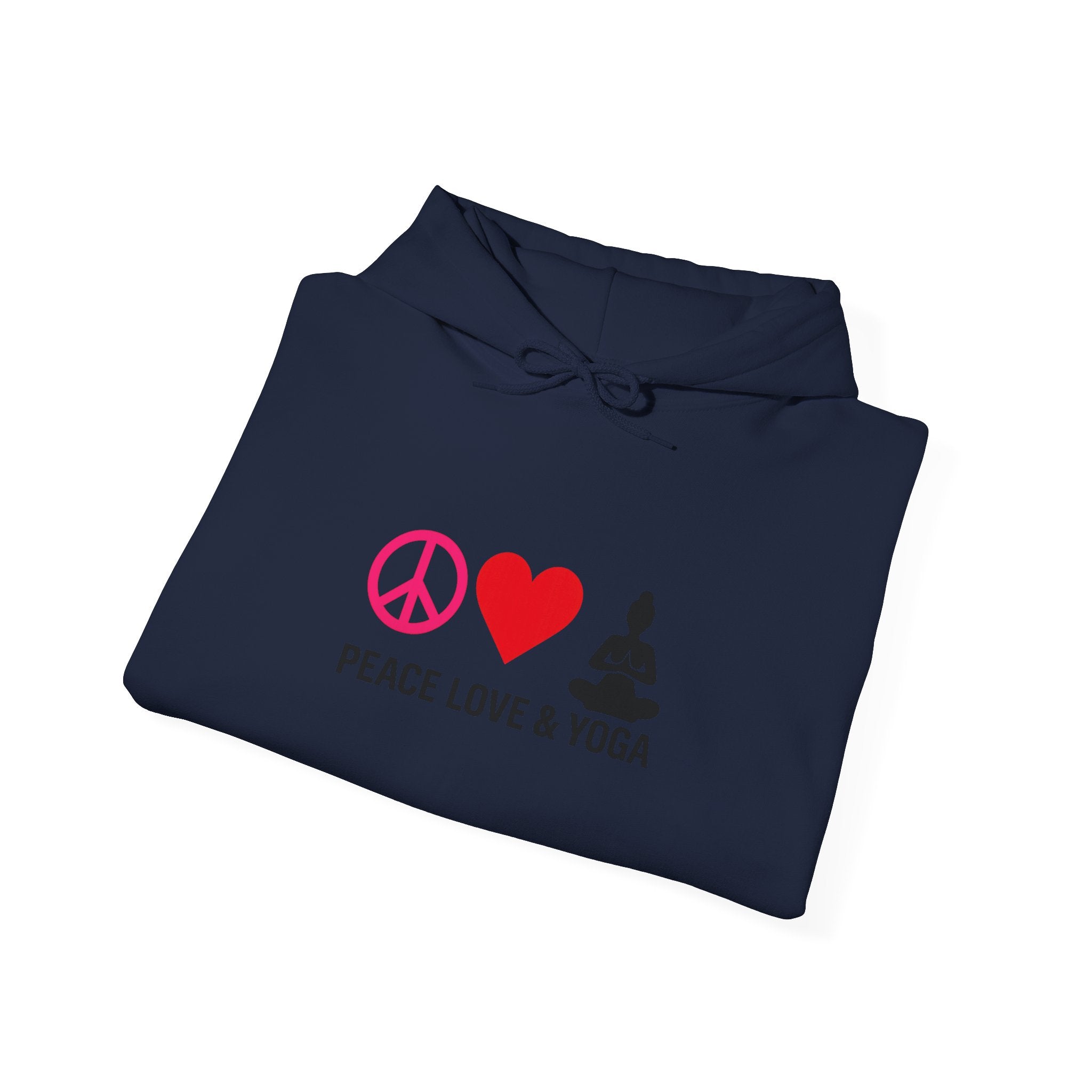 Peace Love & Yoga Hooded Sweatshirt