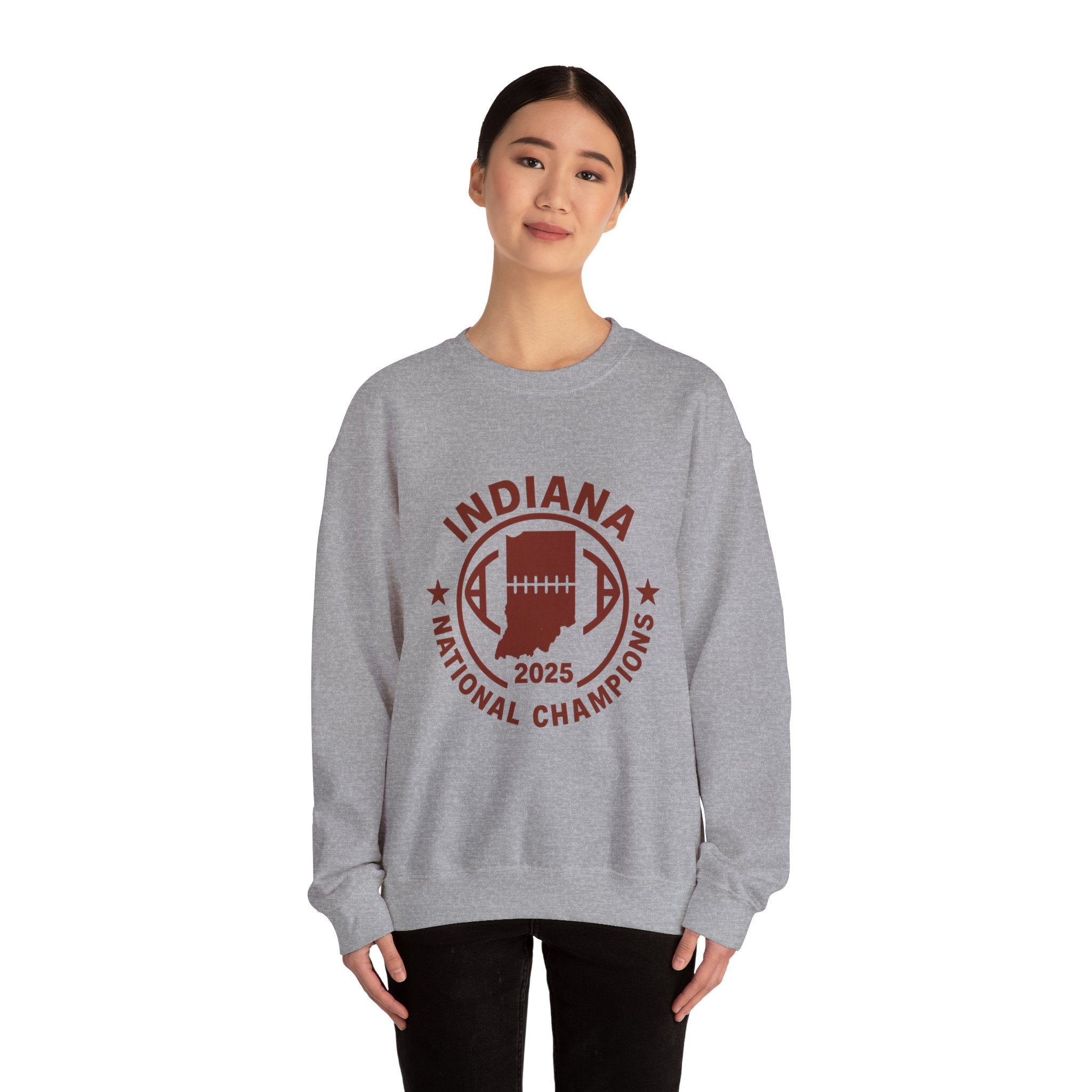 Indiana National Champions 2025 Football Crewneck Sweatshirt