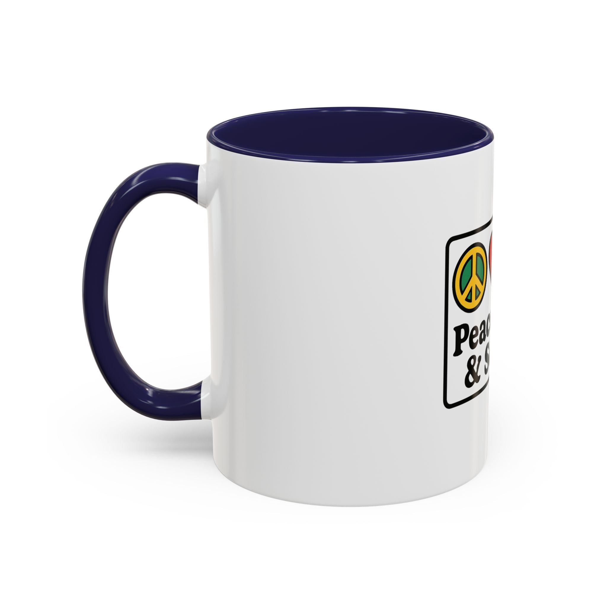 Peace Love & Soccer Coffee Mug - Fun Soccer Gift for Fans
